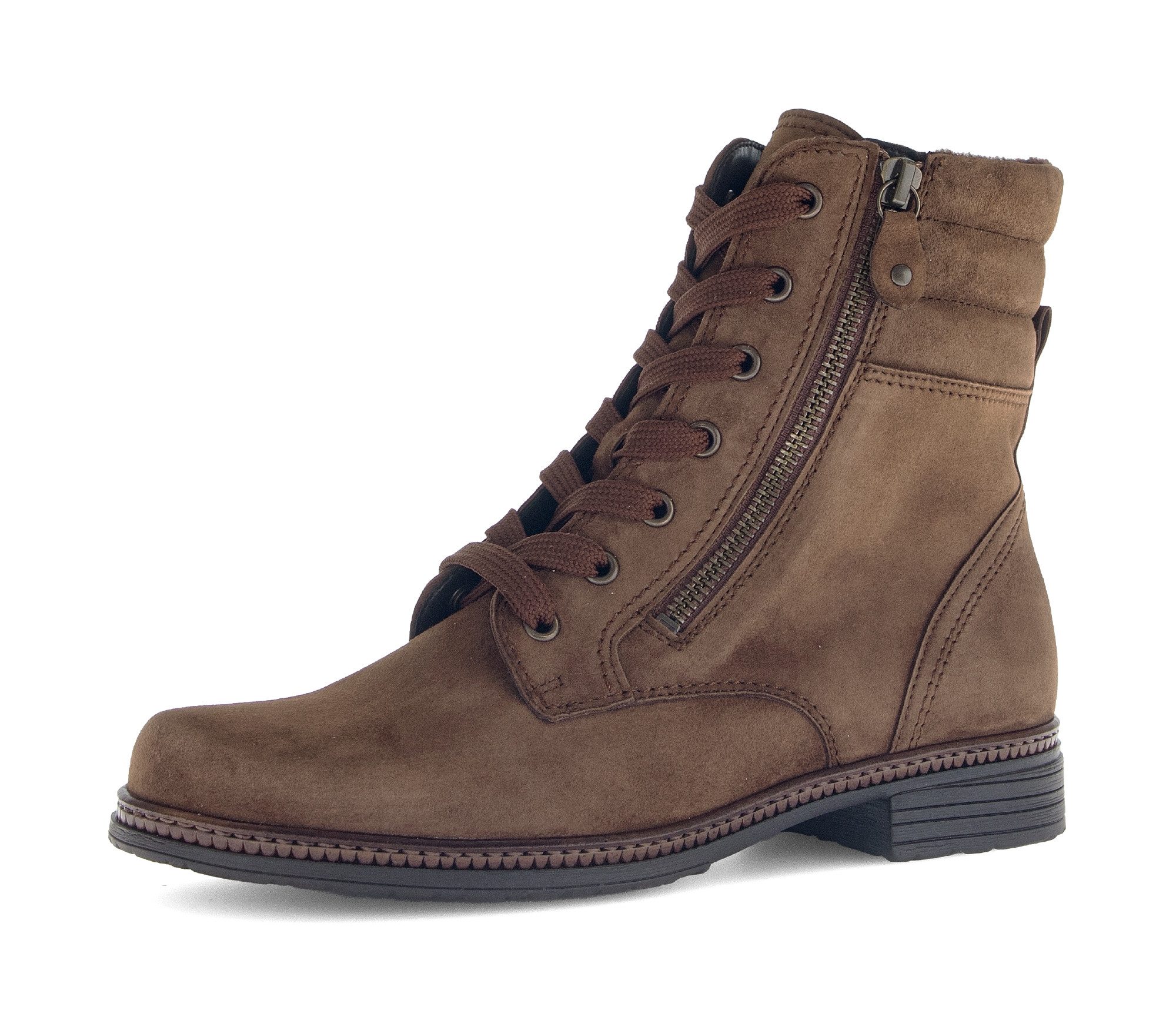 Gabor Schnürstiefelette, Blockabsatz, Schnürboots mit Zierreißverschluss an günstig online kaufen