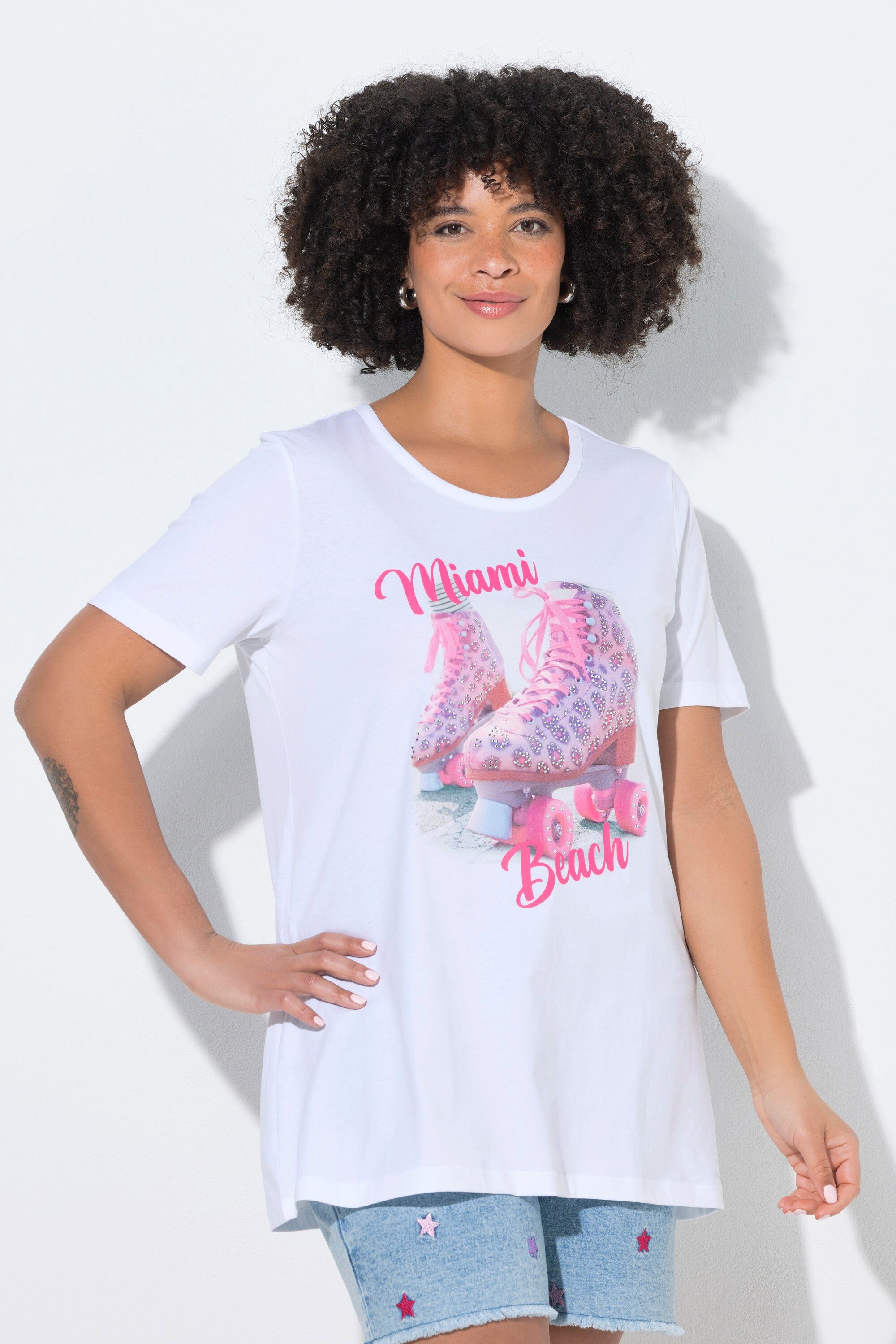 T-Shirt T-Shirt Comfort Fit Rollschuh-Motiv
