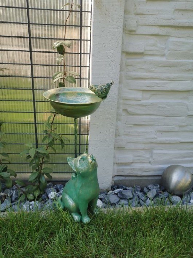Luna24 simply great ideas... Vogeltränke Vogeltränke, Bienentränke "Katze & Vogel " Höhe 50 cm, Antike Vogeltränke, Bienentränke