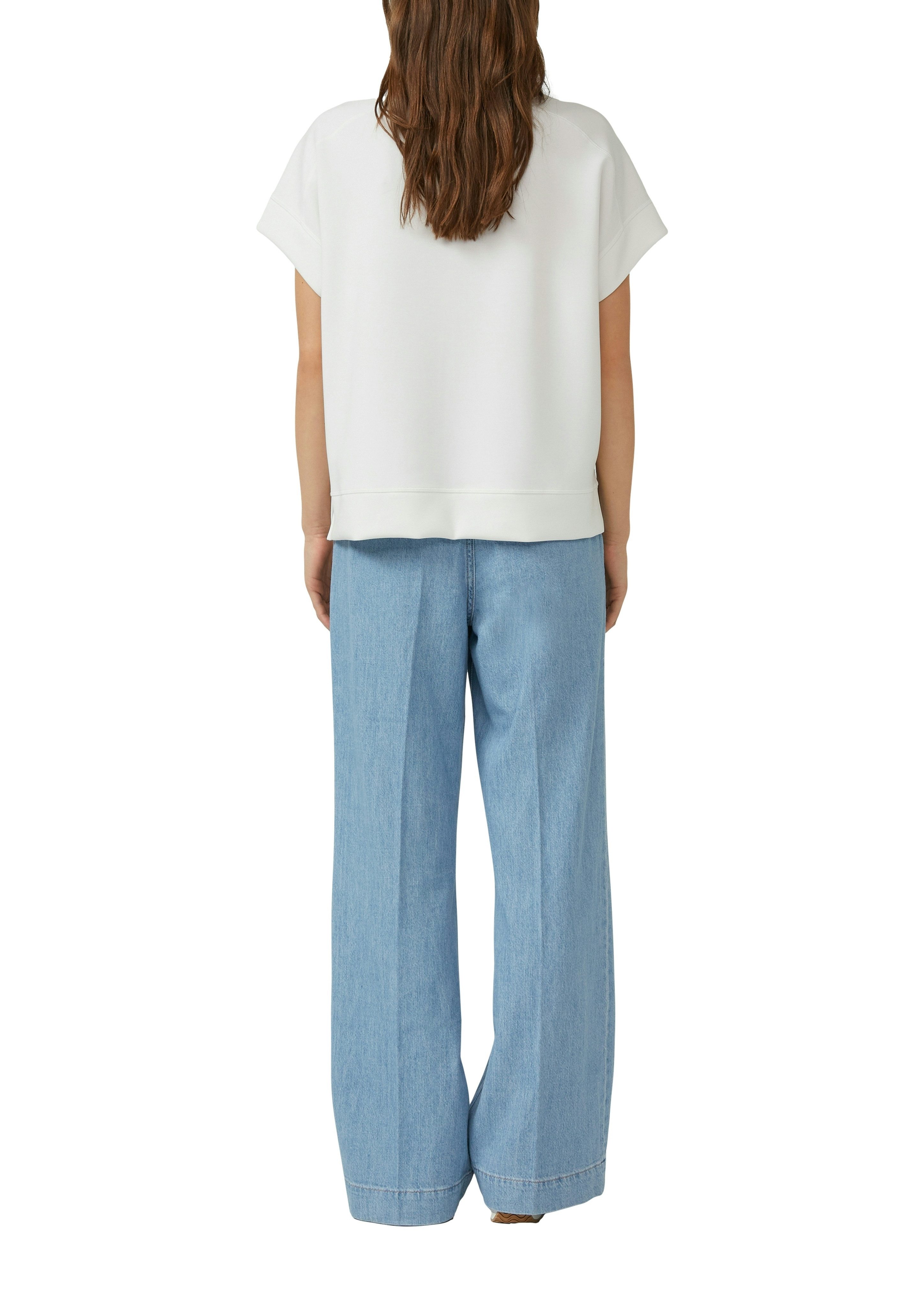 s.Oliver Sweater Halbarm-Sweater mit Stretch