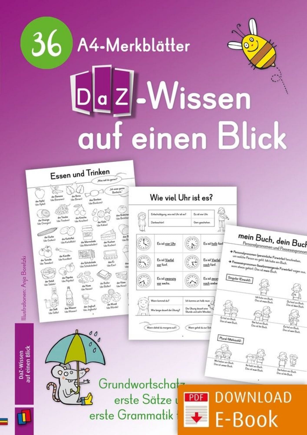 36 A4-Merkblätter DaZ-Wissen auf einen Blick / Redaktionsteam Verlag an der Ruhr