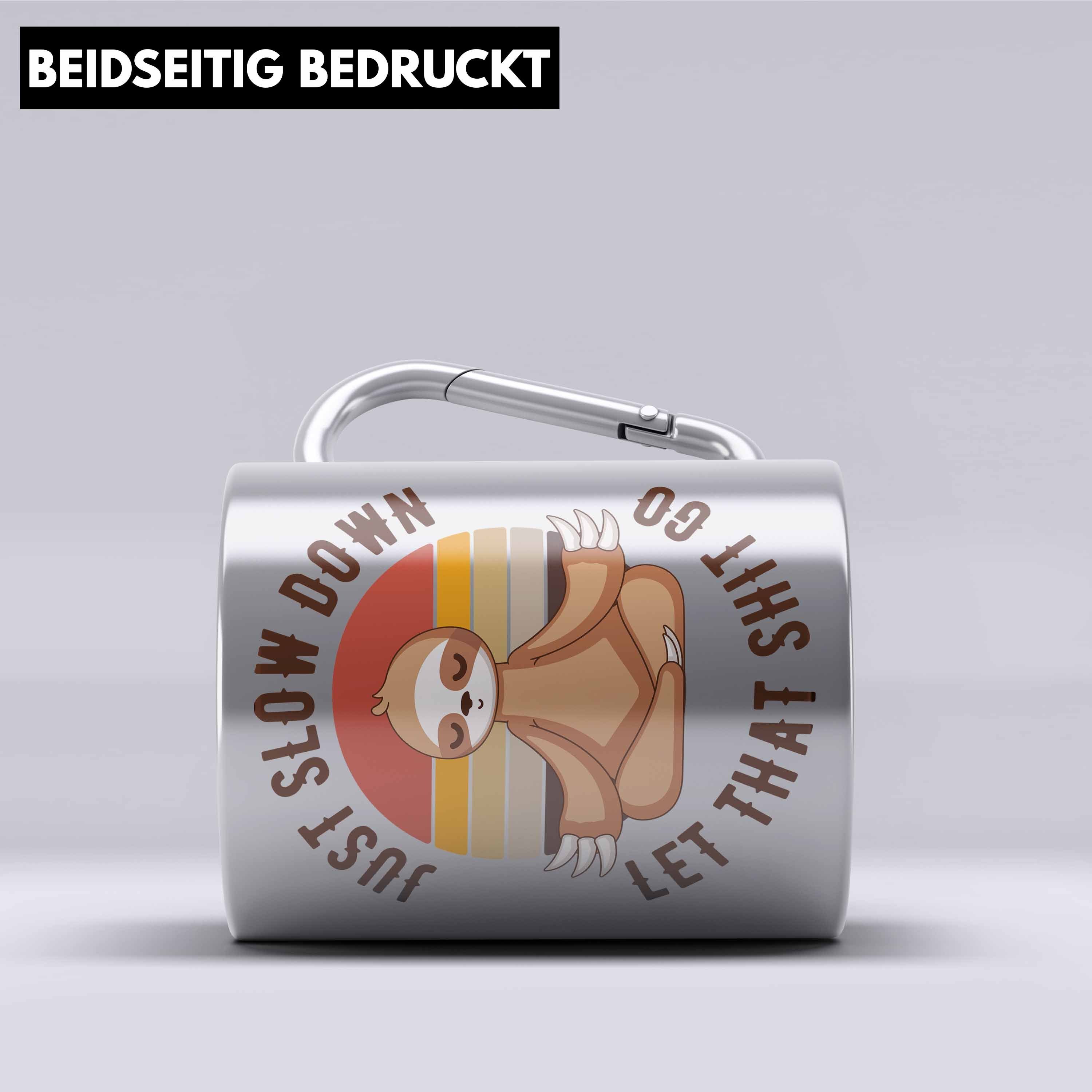 Trendation Thermotasse Lustiger Spruch Yoga Geschenke Geschenkidee Faultier Lustige Sprüche E