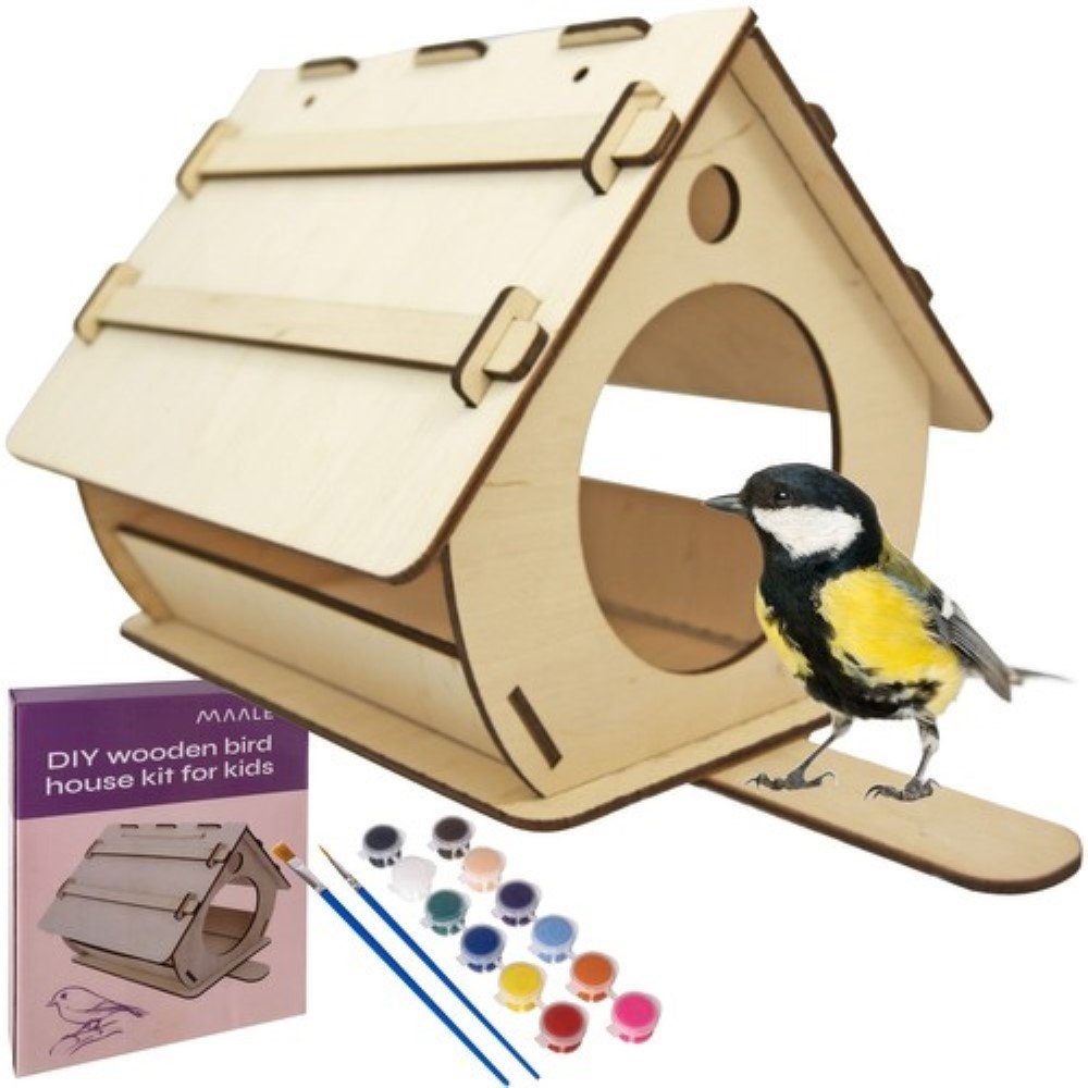 MAALEO Vogelhaus Kreatives Vogelfutterhaus zum selbstmalen, mit Farben zum günstig online kaufen