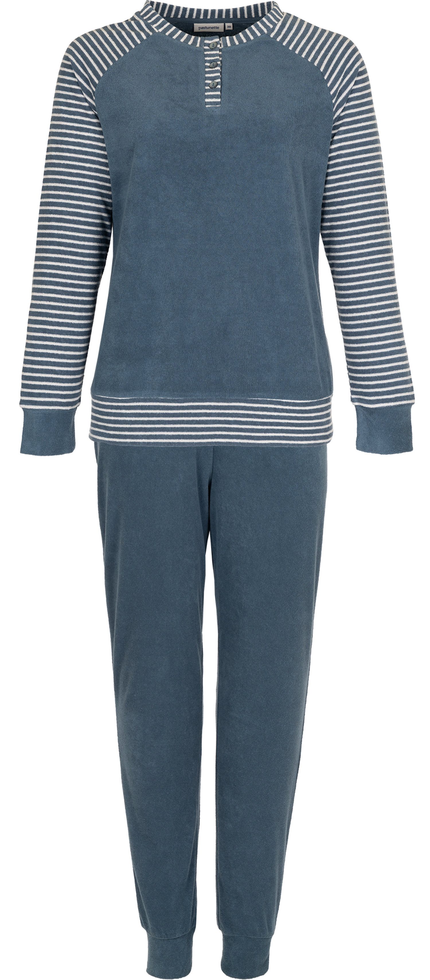 Pastunette Schlafanzug Damen Frottee Pyjama (2 tlg) Modisches Design günstig online kaufen