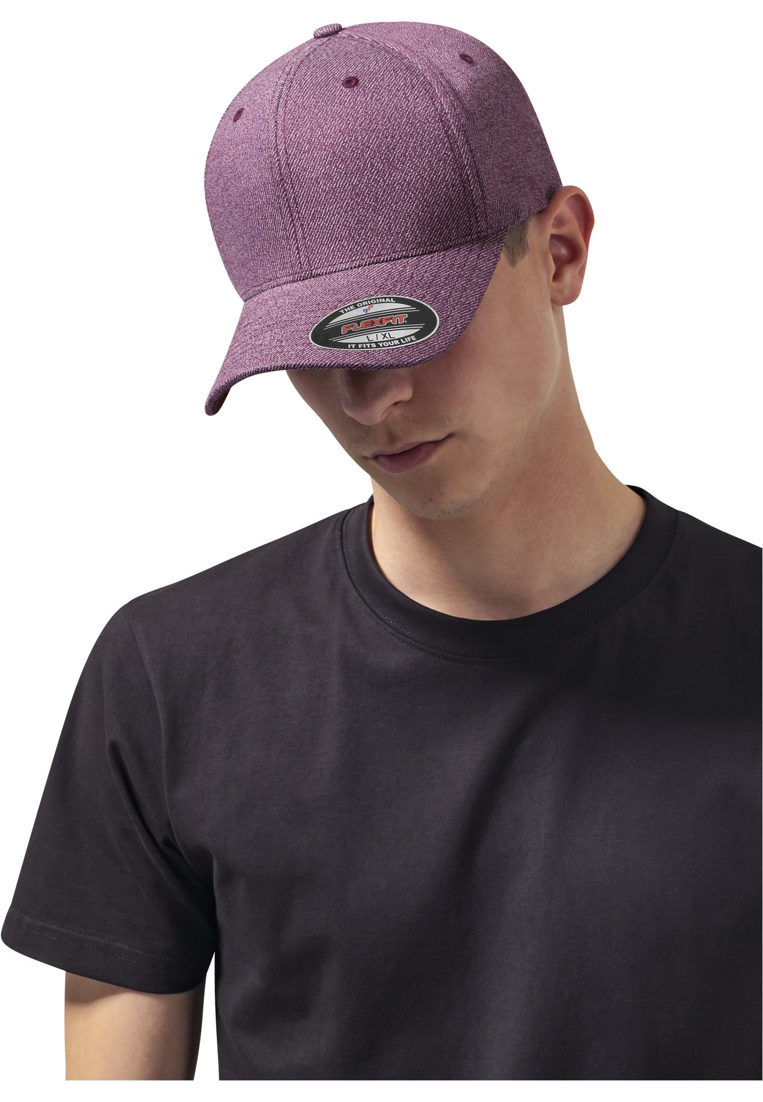 Flexfit Flex Cap Accessoires Melange Flexfit 6277ML burgundy Melange | Flex Caps