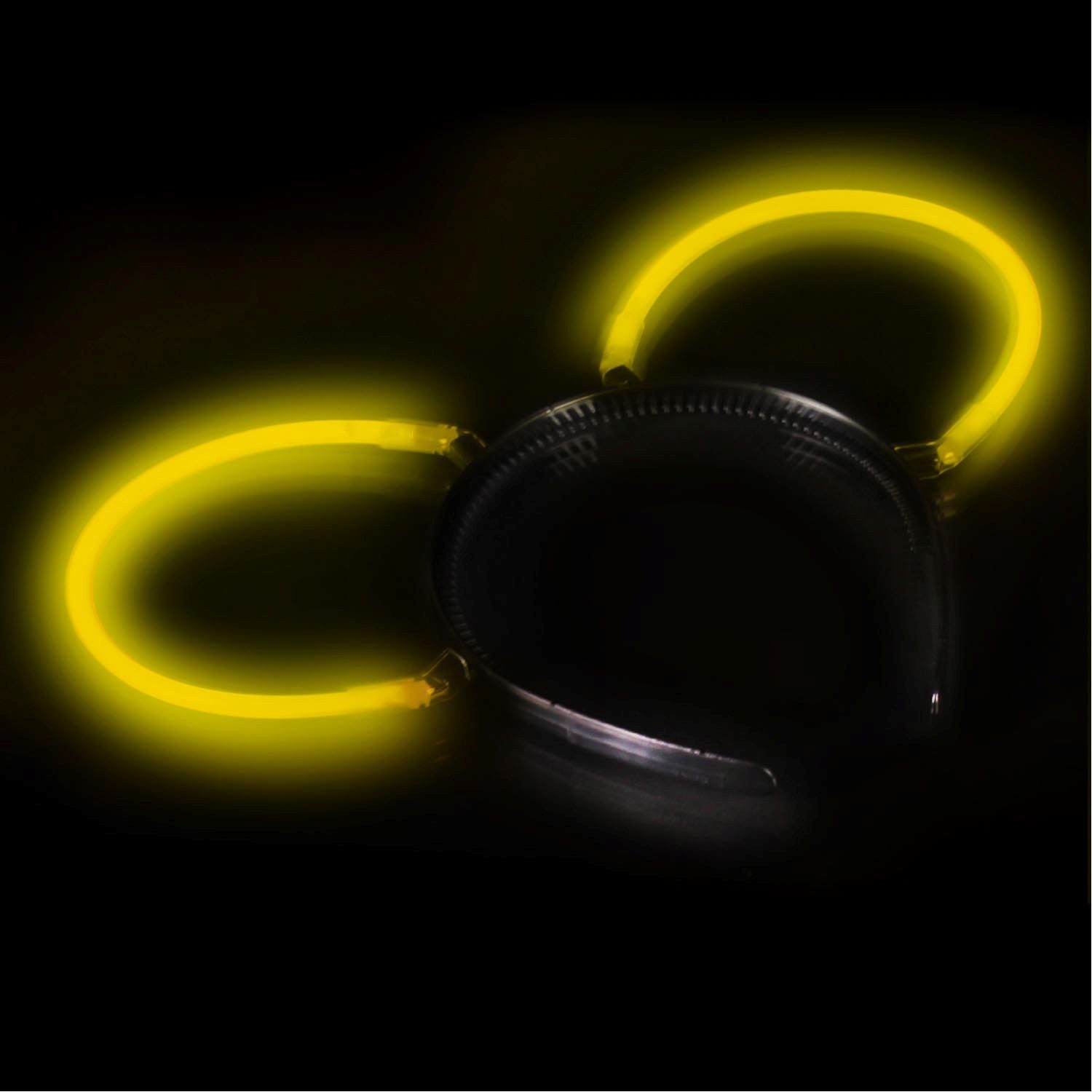 Nico Kostüm Knicklicht Haarreif, 1 Stück Gelb