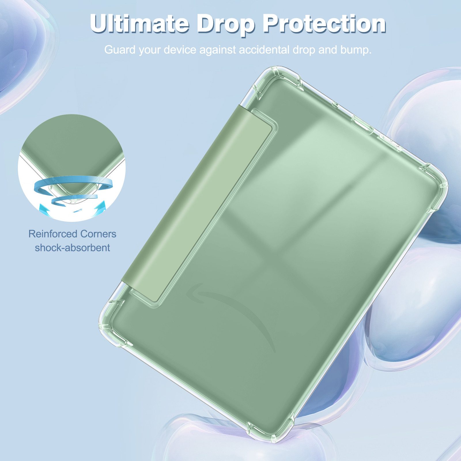 Fintie E-Reader-Hülle für 6" Kindle (11. Generation)–2024/2022, Clear Weich TPU Schutzhülle, mit Auto Sleep/Wake für 6 Zoll Kindle Basic 2024