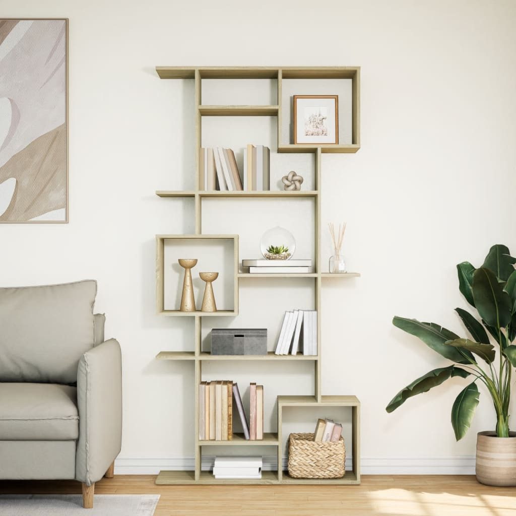 vidaXL Bücherregal Bücherregal Sonoma-Eiche 92x29x188 cm günstig online kaufen