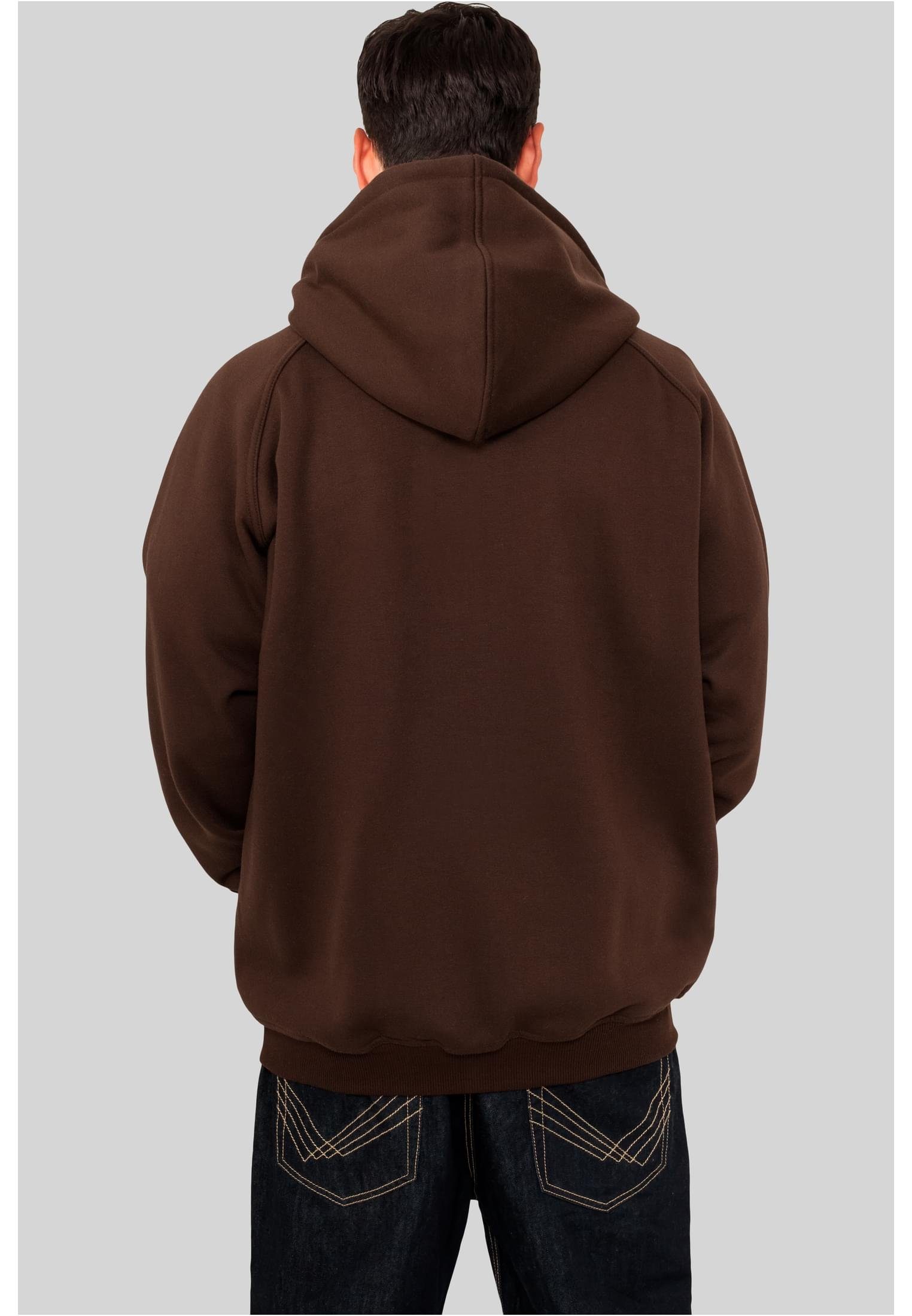 URBAN CLASSICS Sweater Herren Blank (1-tlg) Hoody brown