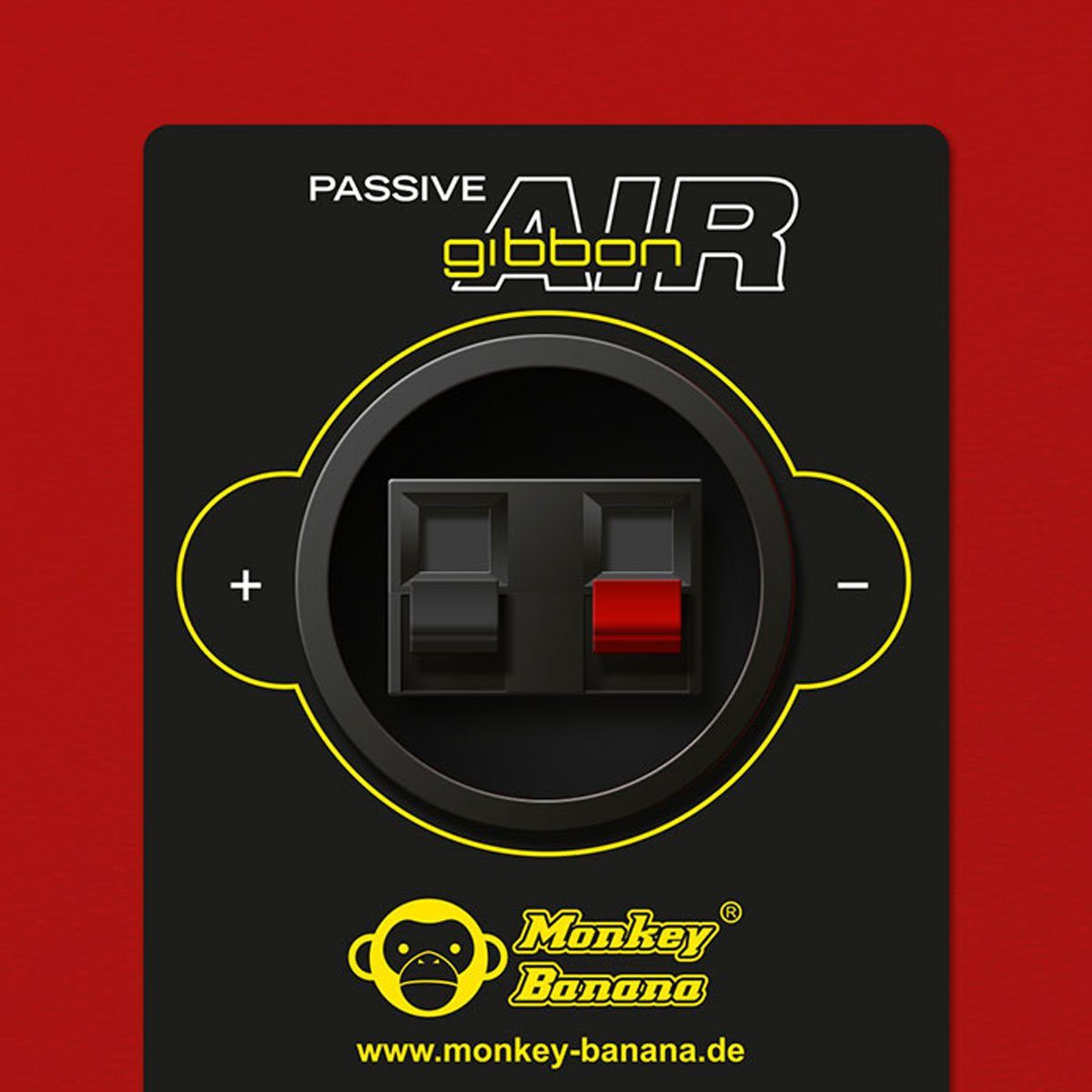 Studio-Monitor-Boxen W) Banana Gibbon PC-Lautsprecher Monkey Banana AIR Monkey (Bluetooth, 60 Rot