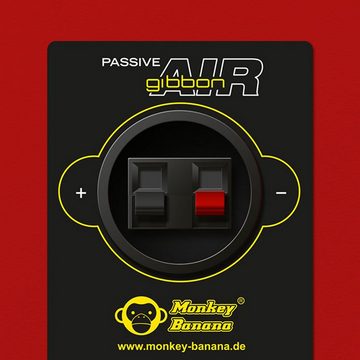 Monkey Banana Monkey Banana Gibbon AIR Studio-Monitor-Boxen Rot PC-Lautsprecher (Bluetooth, 60 W)