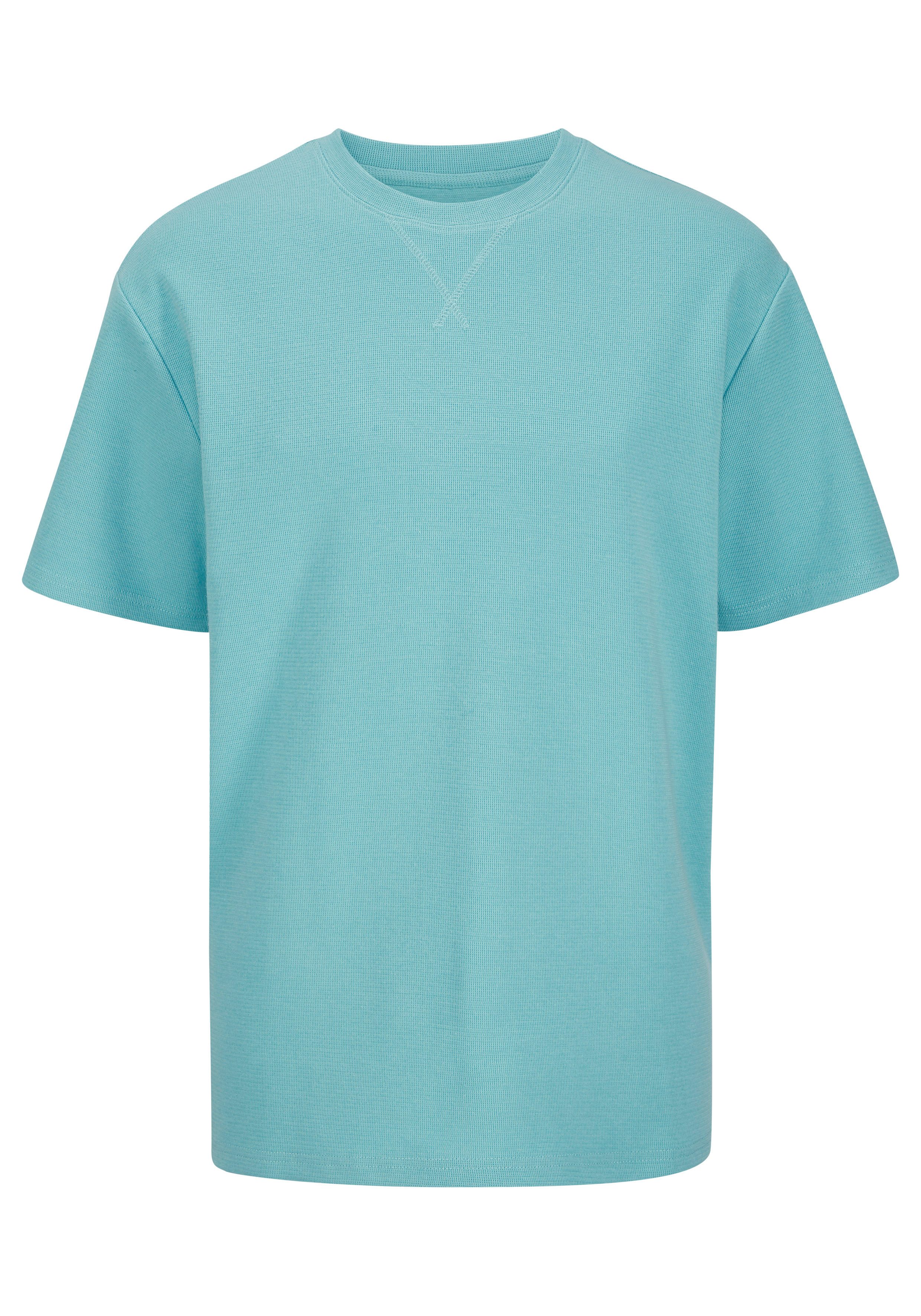 John Devin T-Shirt modische Strukturware aus Baumwoll-Elasthan-Qualität – Bild 2 von 4