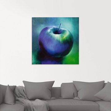Artland Glasbild Der blaue Apfel, Arrangements (1 St), in verschiedenen Größen