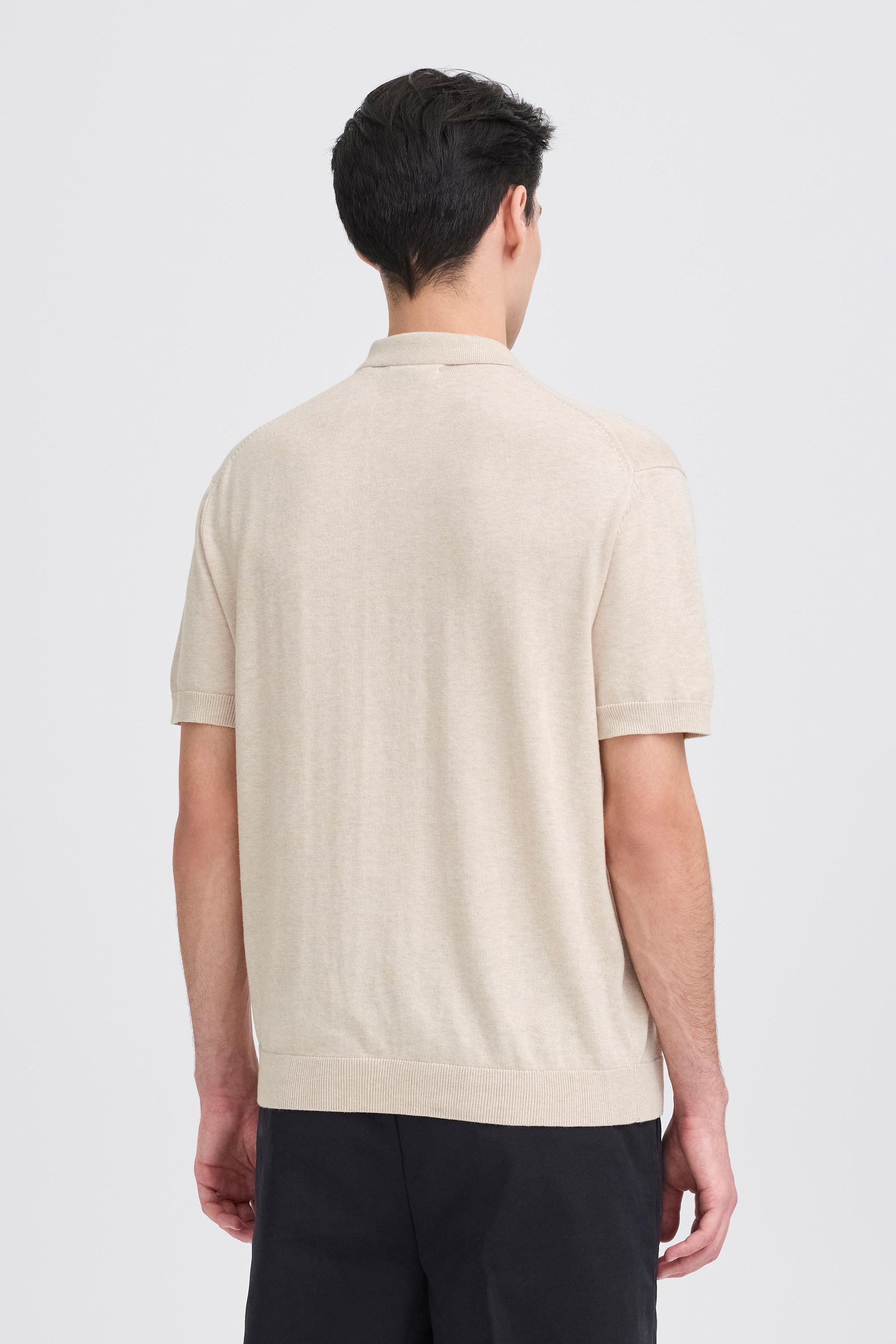 Casual Friday Kurzarmhemd CFBells Basic Strick Polohemd