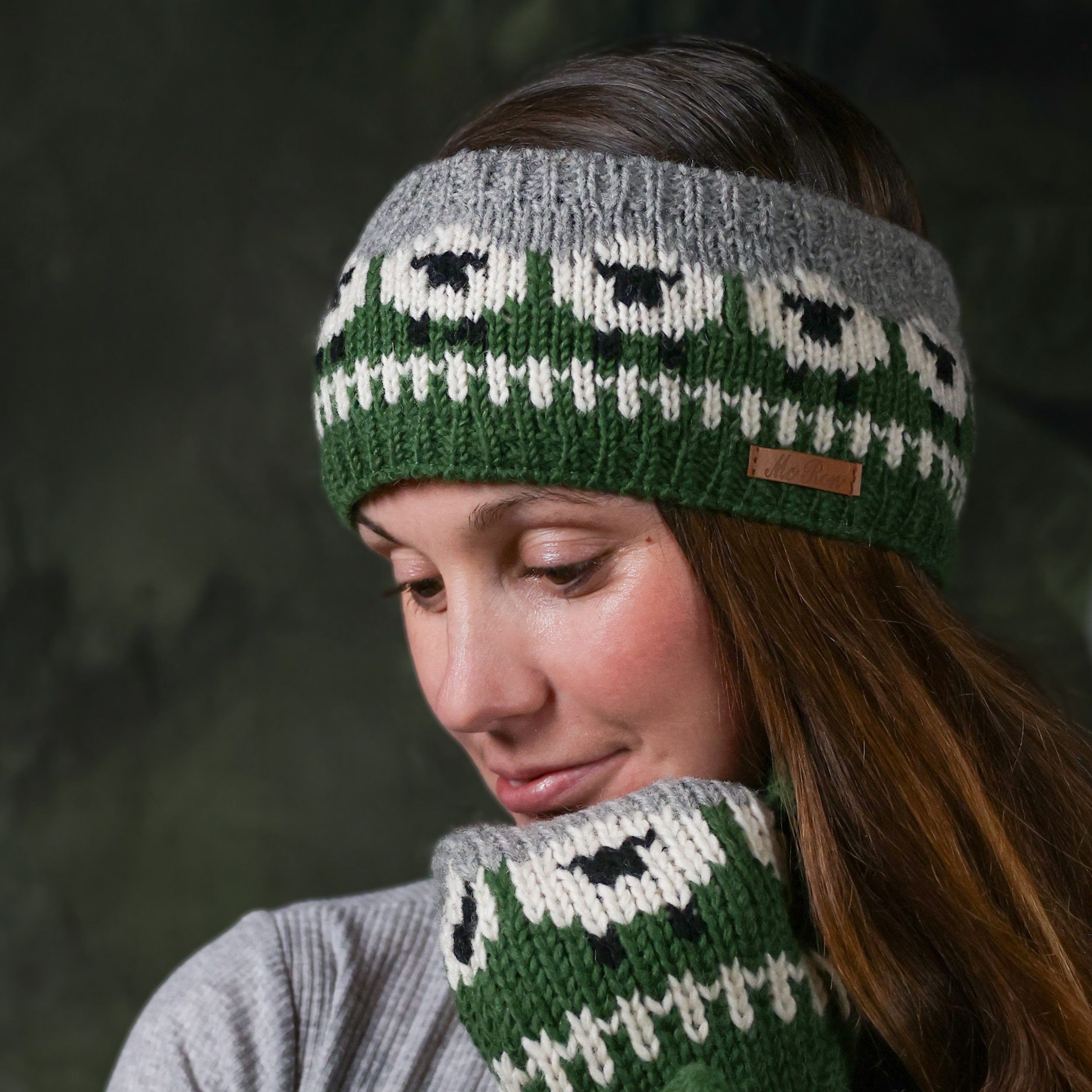 McRon Stirnband Gestricktes Stirnband im Schaf-Design Modell Samira hoher S günstig online kaufen