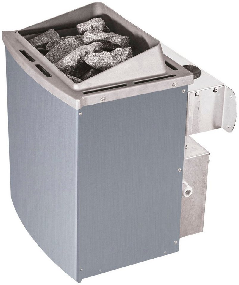 Thumbnail - Karibu Sauna Norma, BxTxH: 165 x 165 x 202 cm, 68 mm, (Set) 9 KW-Ofen mit integrierter Steuerung