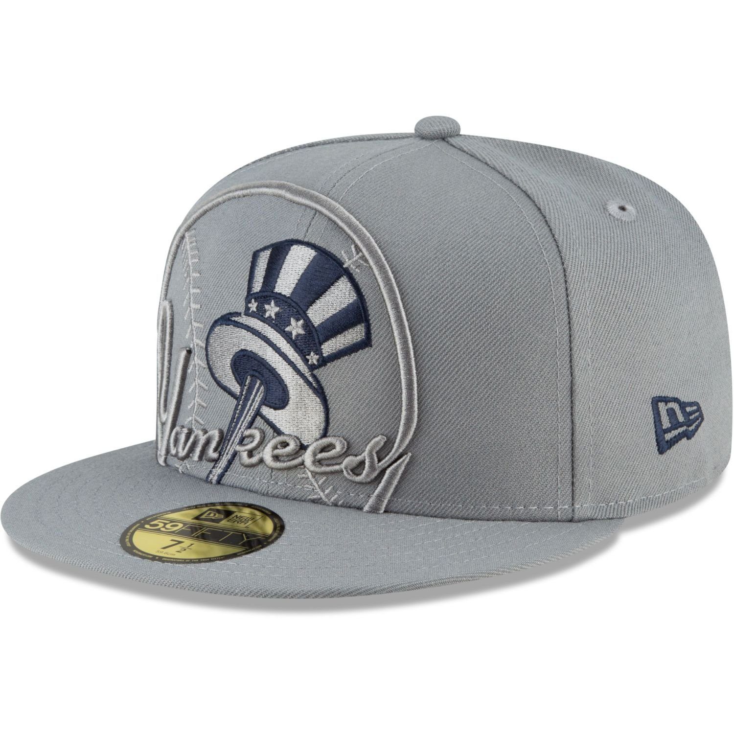New Era Fitted Cap 59Fifty STORM GREY MLB Cooperstown Team New York Yankees