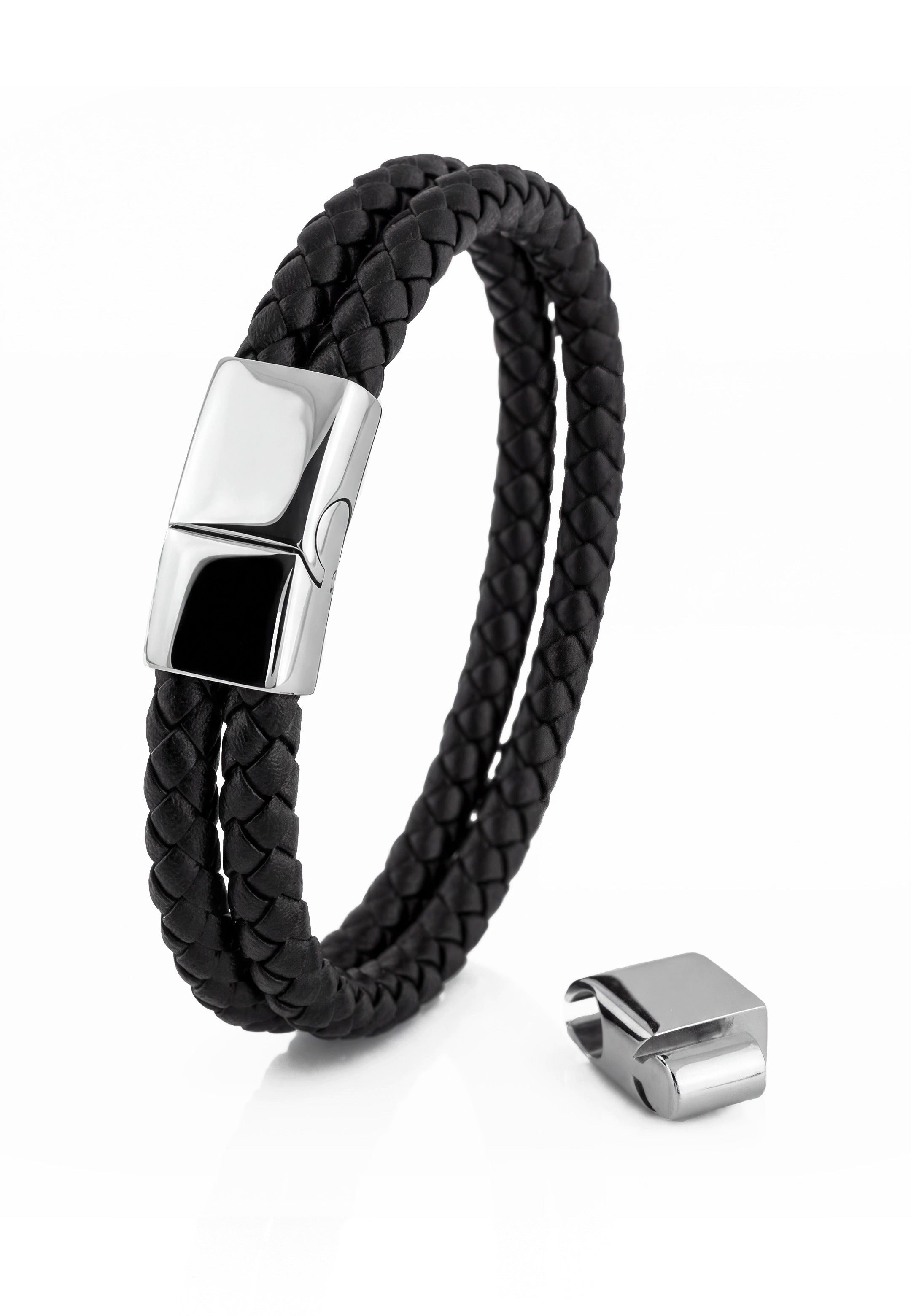 Akitsune Armband Simplicitas Bracelet Silver - Black