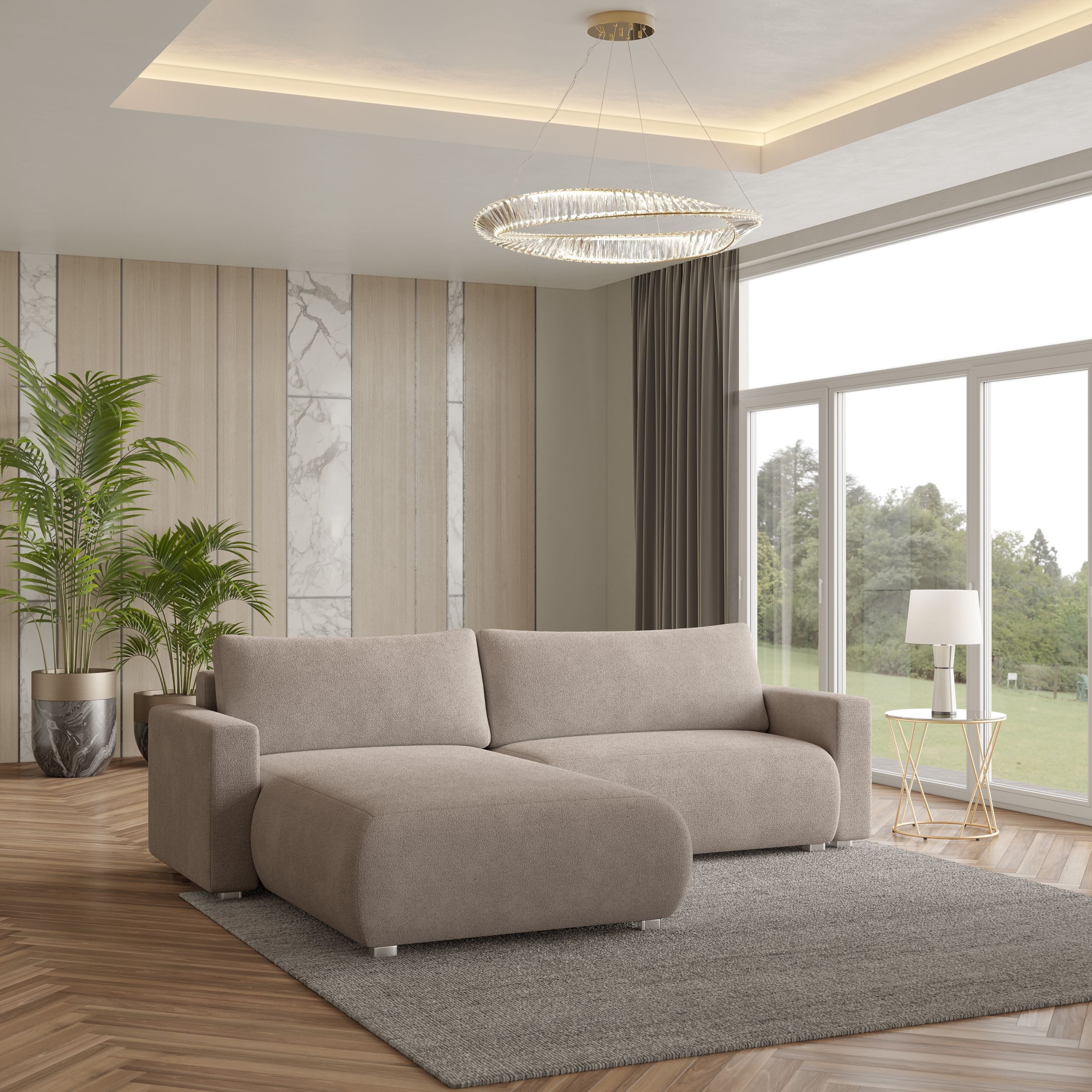 Masseno Ecksofa TURIN mit Schlaffunktion L-Form, günstig online kaufen