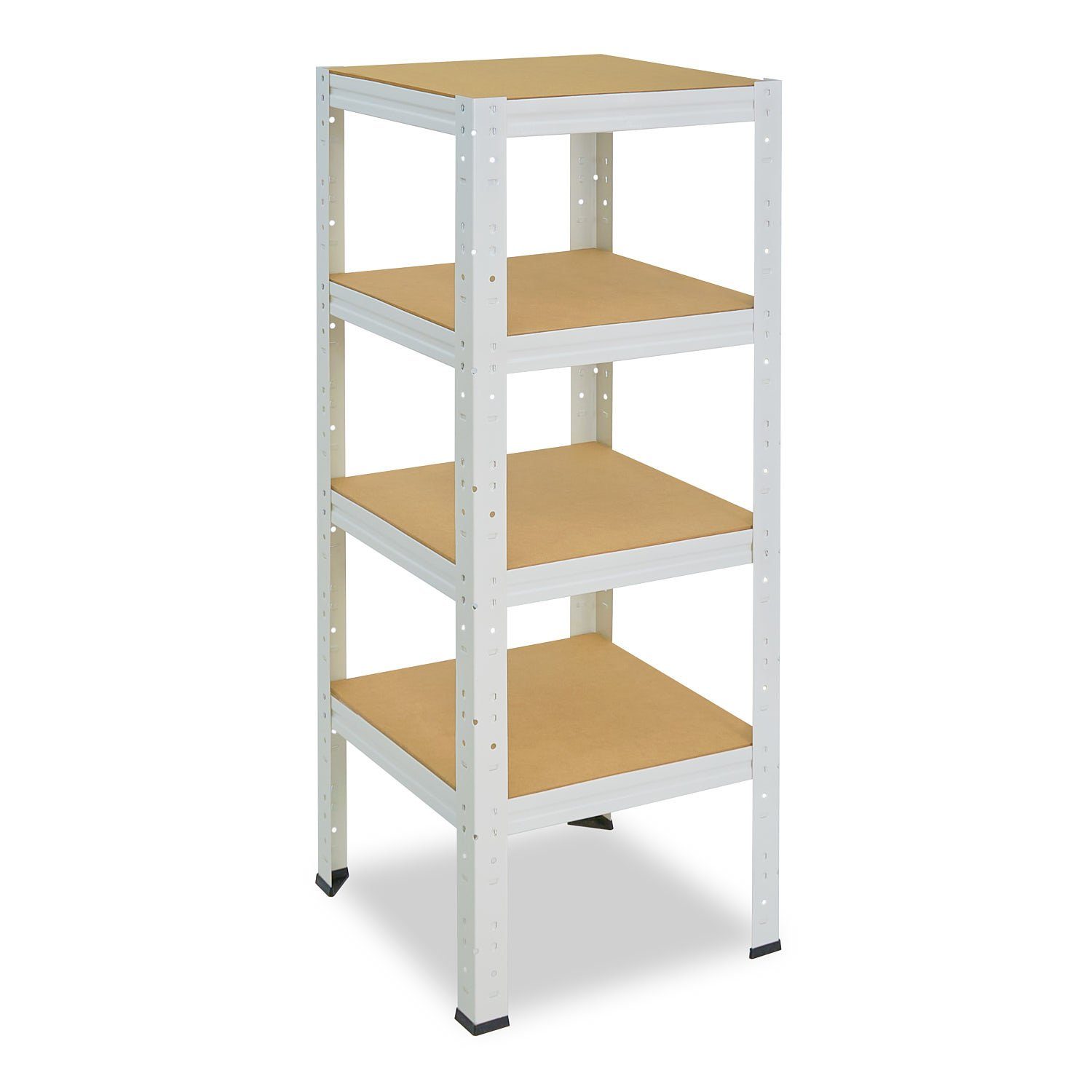 shelfplaza Schwerlastregal HOME, 100x40x40cm weiß, 4 günstig online kaufen