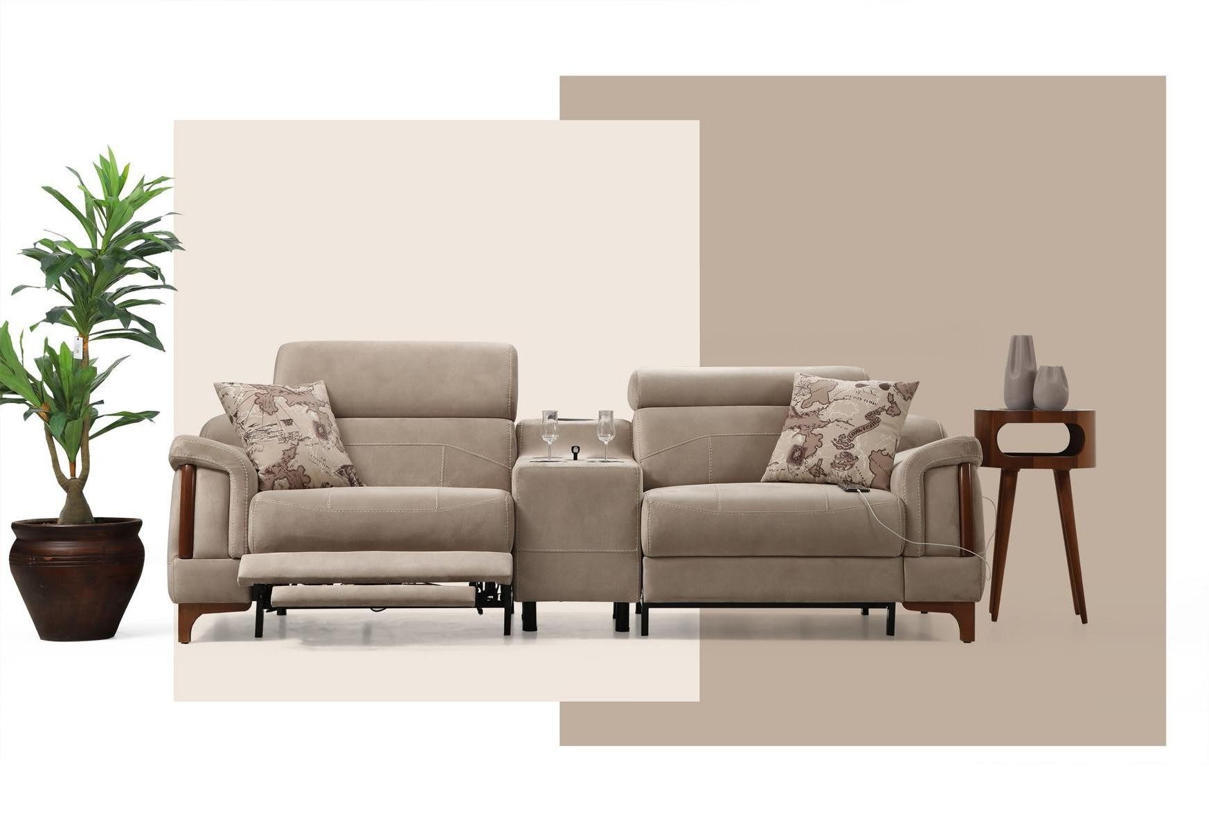 2-Sitzer Moderne Designer-Sofa-Couch für das luxuriöse Wohnzimmer