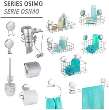 WENKO Toilettenpapierhalter Static-Loc® Plus Osimo, mit Deckel, Befestigen ohne Bohren
