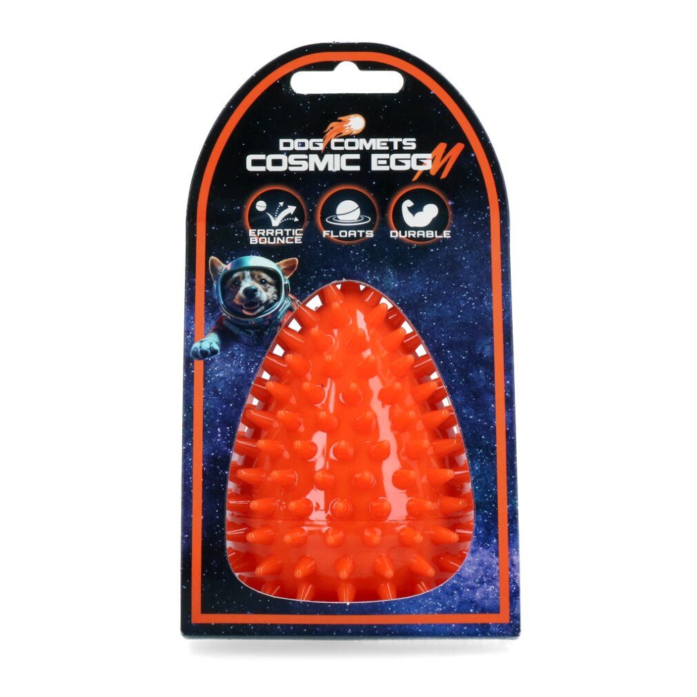 Dog Comets Tierquietschie Cosmic Egg Orange M