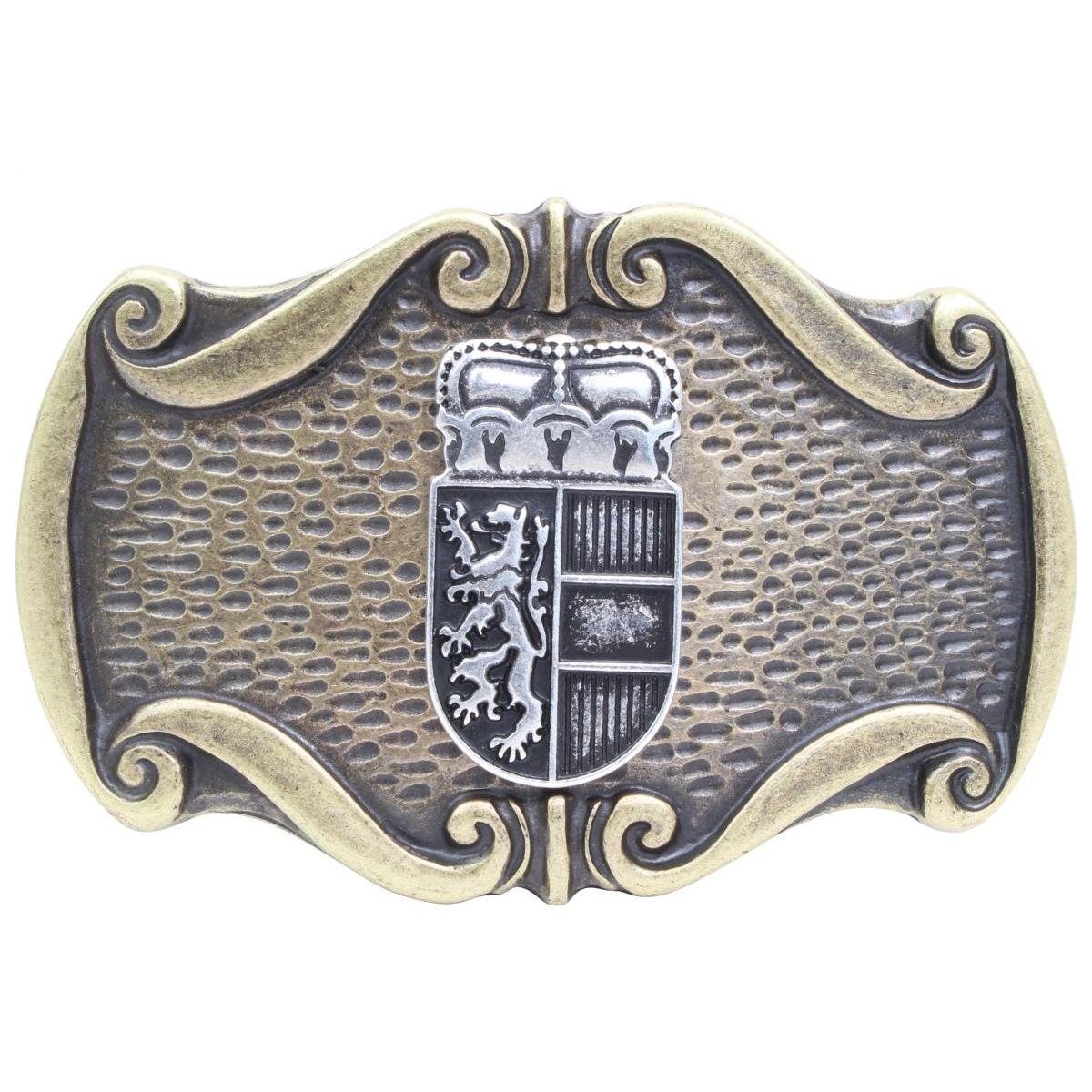BELTINGER Gürtelschnalle Wappen Salzburg 4,0 cm - Buckle Wechselschließe Gürtelschließe 40mm - bicolor g/s