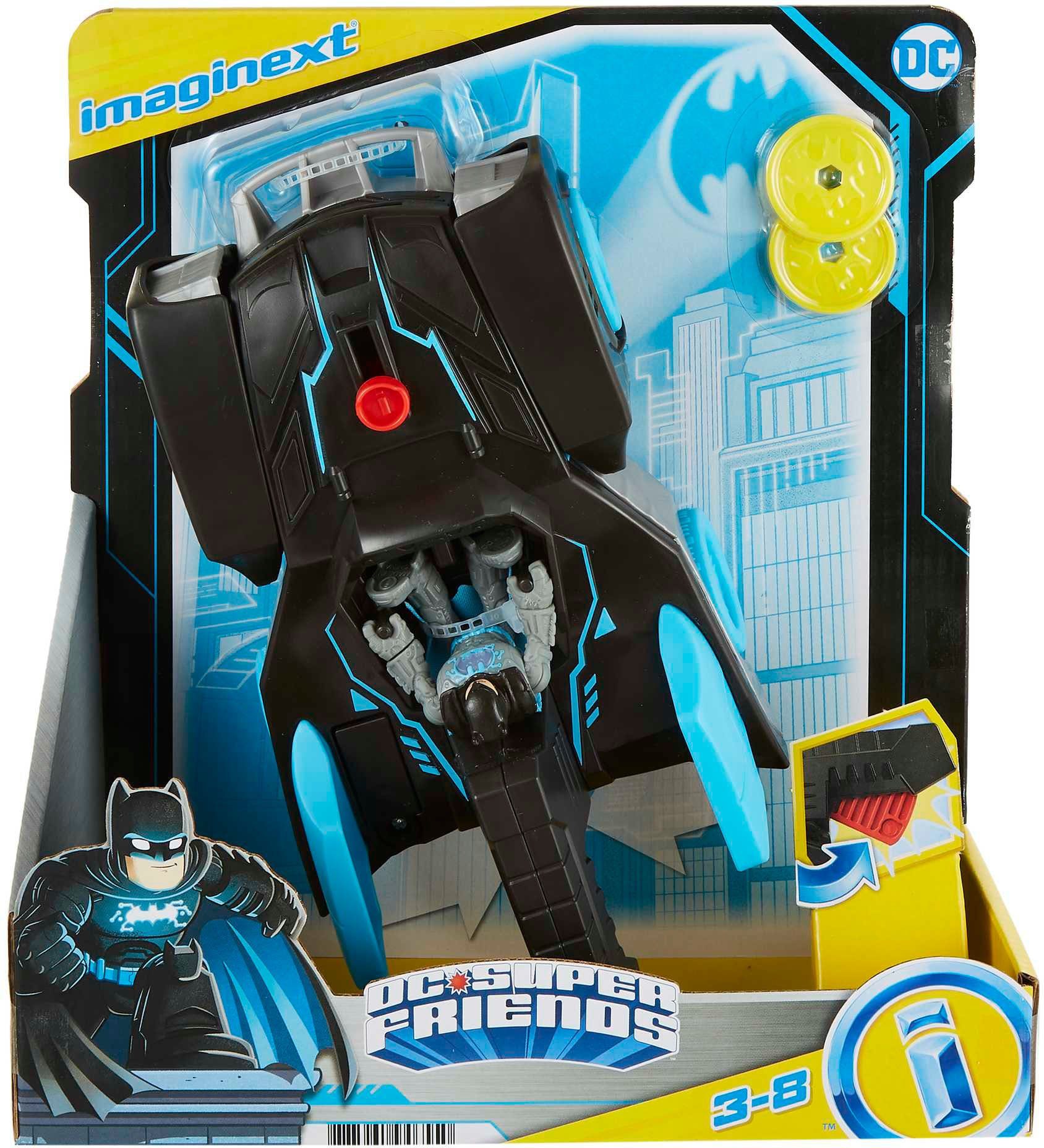 DC und Batmobil Batman Mattel® Friends Imaginext Super Spielzeug-Auto Bat-Tech