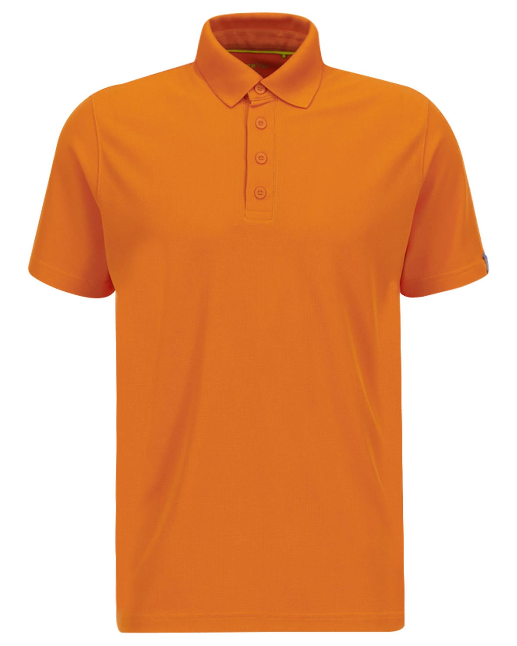 Meru Poloshirt Herren Poloshirt BRISTOL (1-tlg) orange mandarine (506)