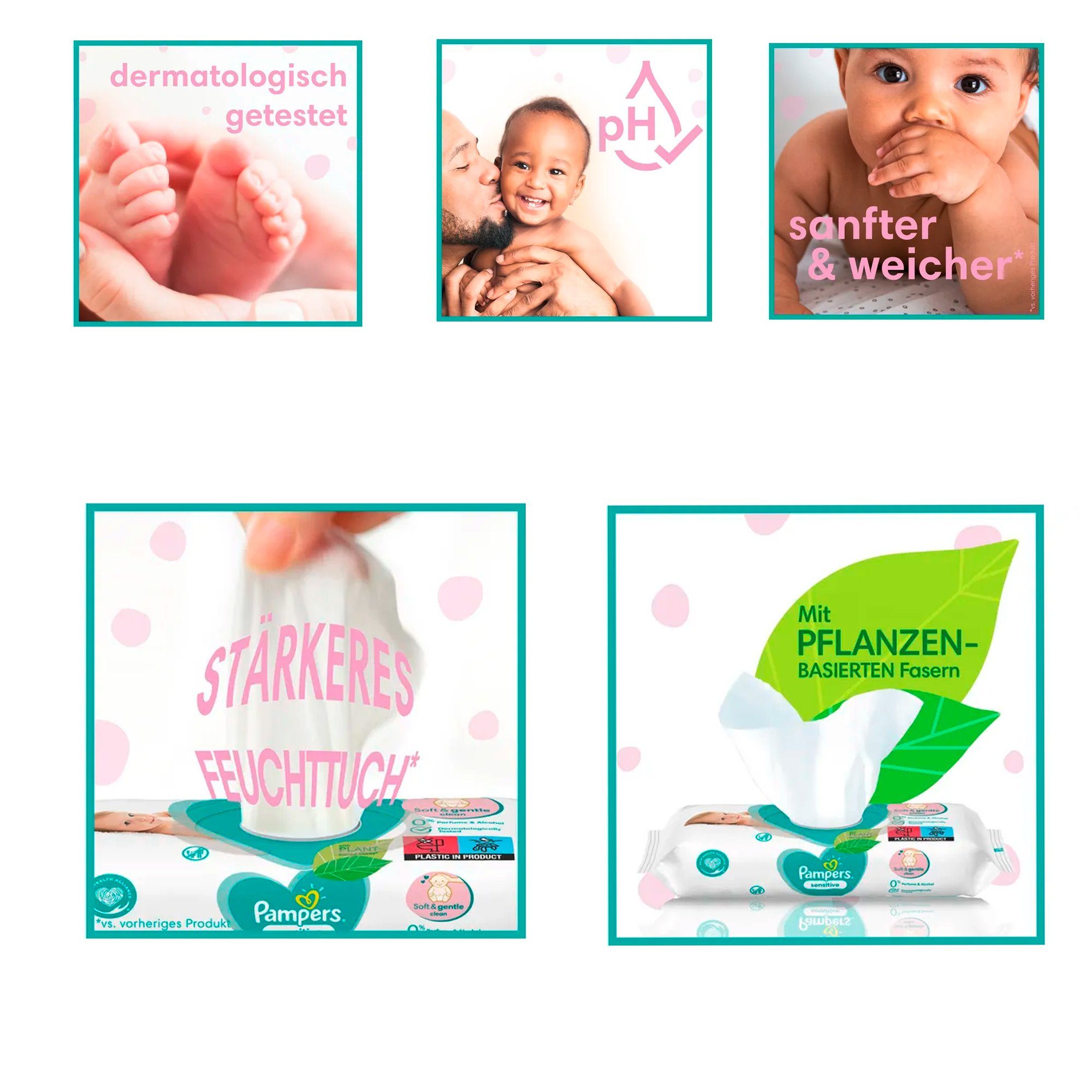 Pampers Feuchtetücher Pampers Feuchttücher sensitive (15x80 St) Feuchte Allzwecktücher (Vorteilspack mit 15x 80 Feuchttücher, [1200-St. 15 Stück 80er Packungen. Insgesamt sind es 1200 einzelne Feuchttücher. Vorteilspack, 1.200 St)