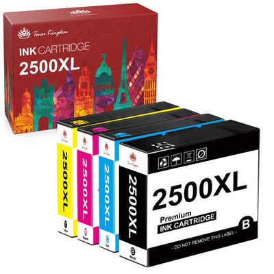 Toner Kingdom 4er-Farben 2500XL Kompatibel Canon PGI-2500 XL Multipack Tintenpatrone (Canon Maxify IB4000 IB4050 IB4150 MB5000 MB5050 MB5100 MB5150 MB5155, MB5300 MB5350 MB5400 MB5450 MB5455)