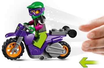 LEGO® Konstruktionsspielsteine LEGO® City - Wheelie-Stuntbike, (Set, 15 St)