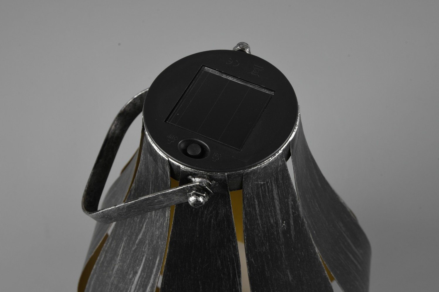 Reality TRIO x Montero Silber Leuchten cm, H32 h,Tischleuchte 22 Tischleuchte Leuchdauer,Aufladezeit USB-Anschluss,5 h 4 LED LED Antik Solar-Außentischleuchte