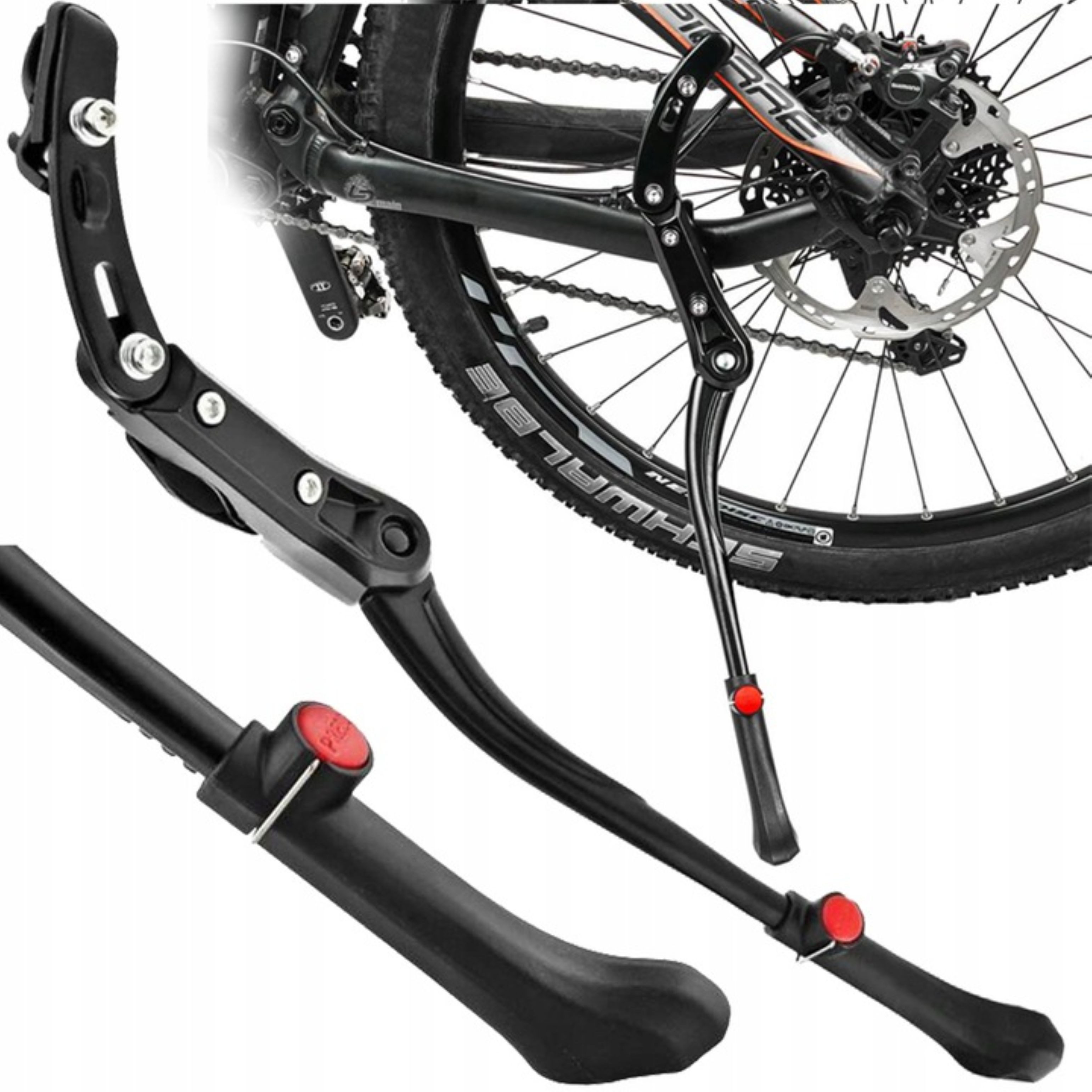 Festivalartikel Fahrrad-Seitenständer Fahrrad Seitenständer 24–29 Zoll Alu verstellbar MTB Trekking, (1-St)