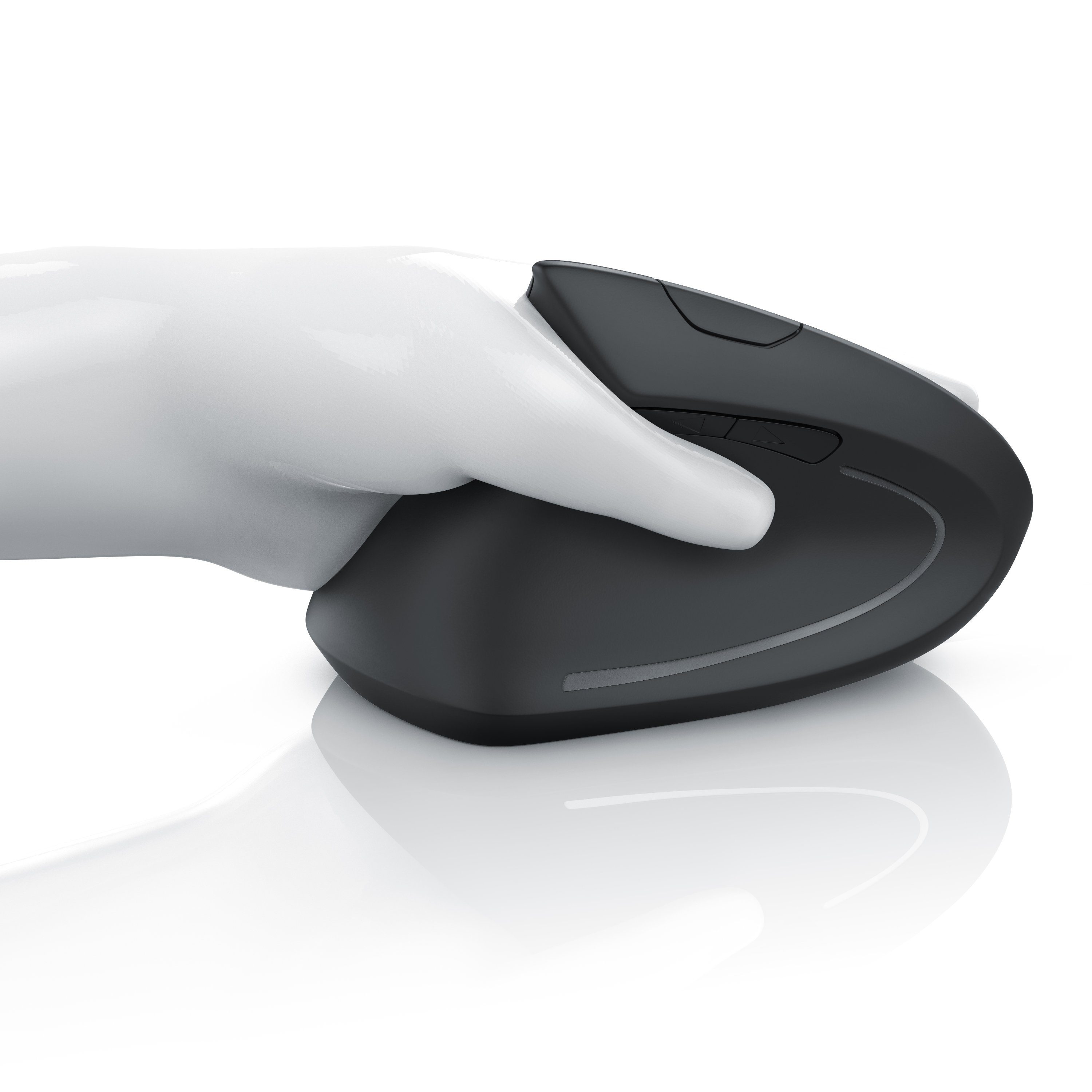 CSL ergonomische Funk Maus optische Linkshänder (Funk, Mausarm/Tennisarm) Mouse, Vertikal gegen