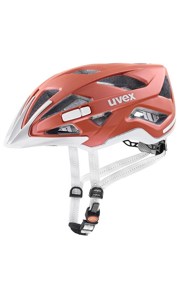 Uvex Fahrradhelm city Active goji/matt