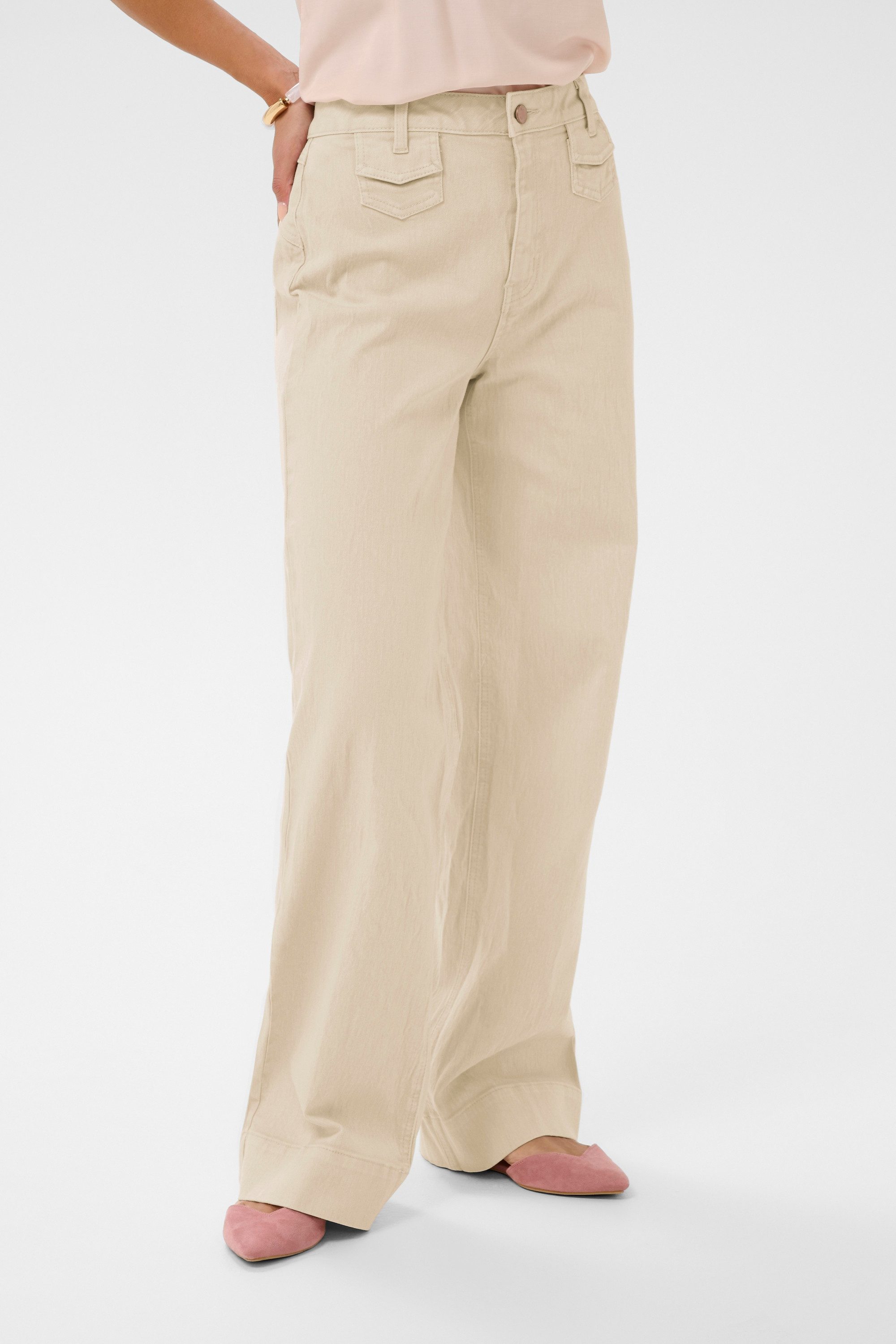 Cream Stoffhose Casual Hose CRTilde
