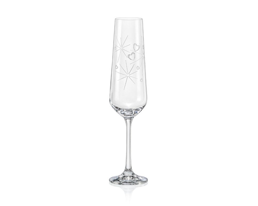 Sektglas SPARKLY LOVE Gravur 200 ml 2er Set