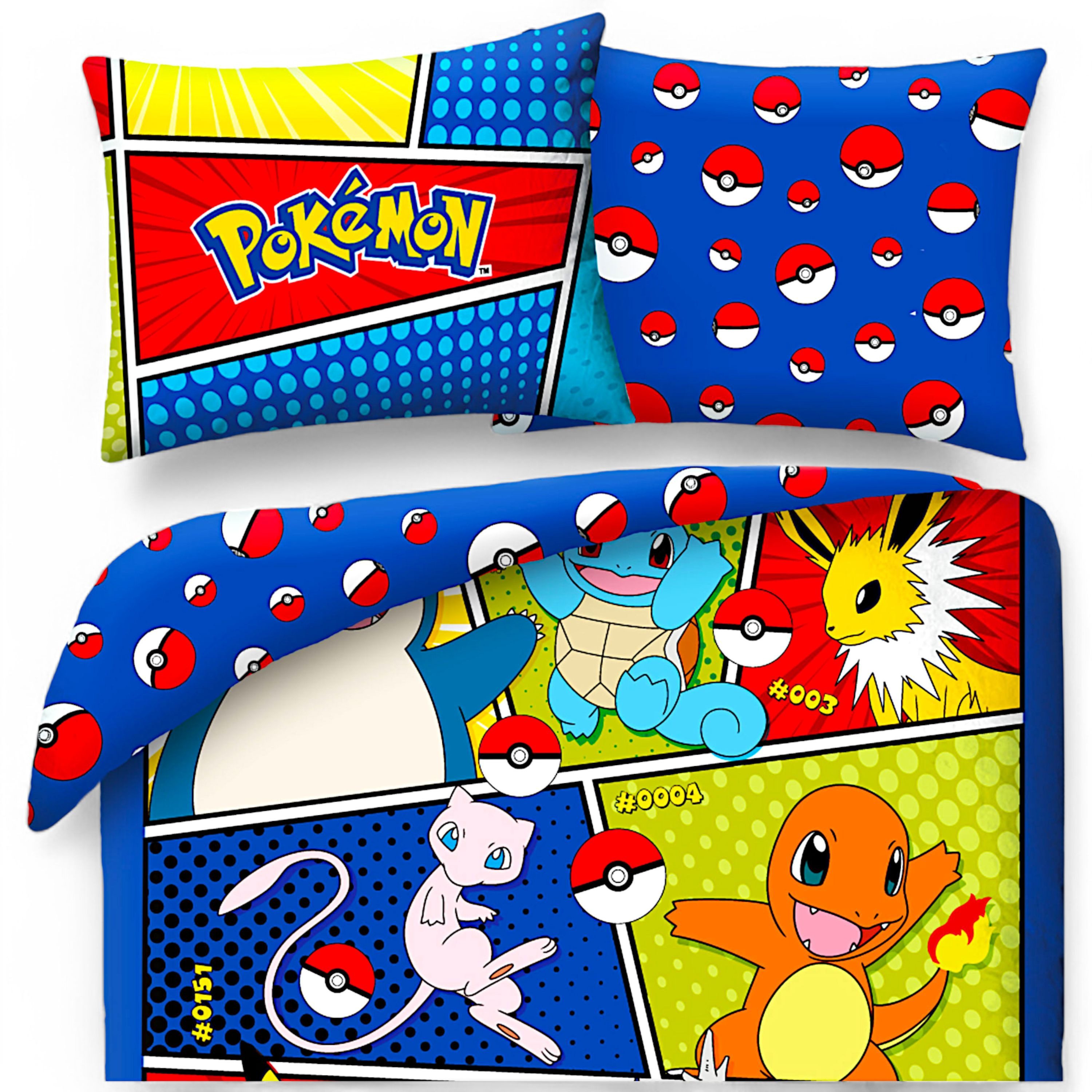 POKÉMON Bettwäsche mit Reißverschluss, Baumwolle, 2 günstig online kaufen