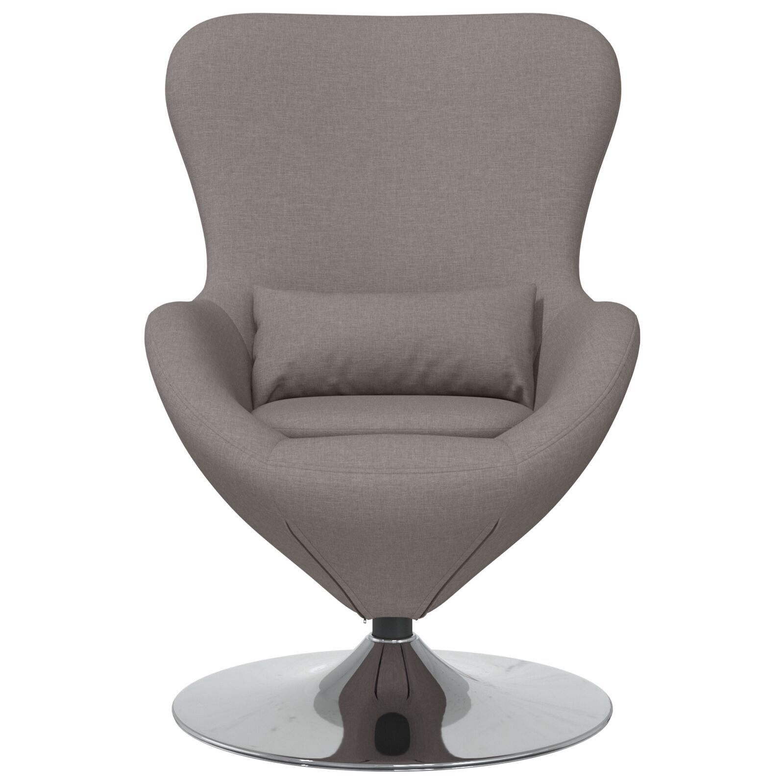 vidaXL Sessel Ei-Stuhl Taupe Stoff (1-St) günstig online kaufen