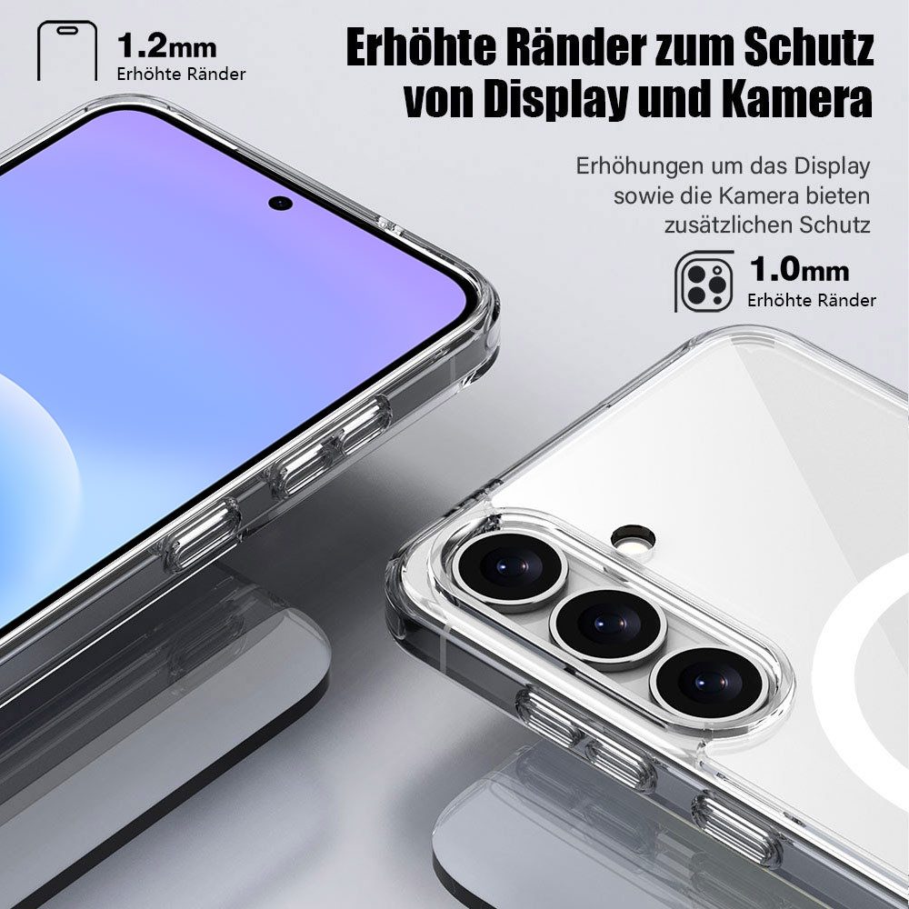 FITSU Handyhülle Case für Galaxy A57 5G Hülle Transparent MagSafe kompatibel 6,7 Zoll, Schutzhülle für für Samsung Galaxy A57 Case Hybrid Hülle Cover – Bild 2 von 4