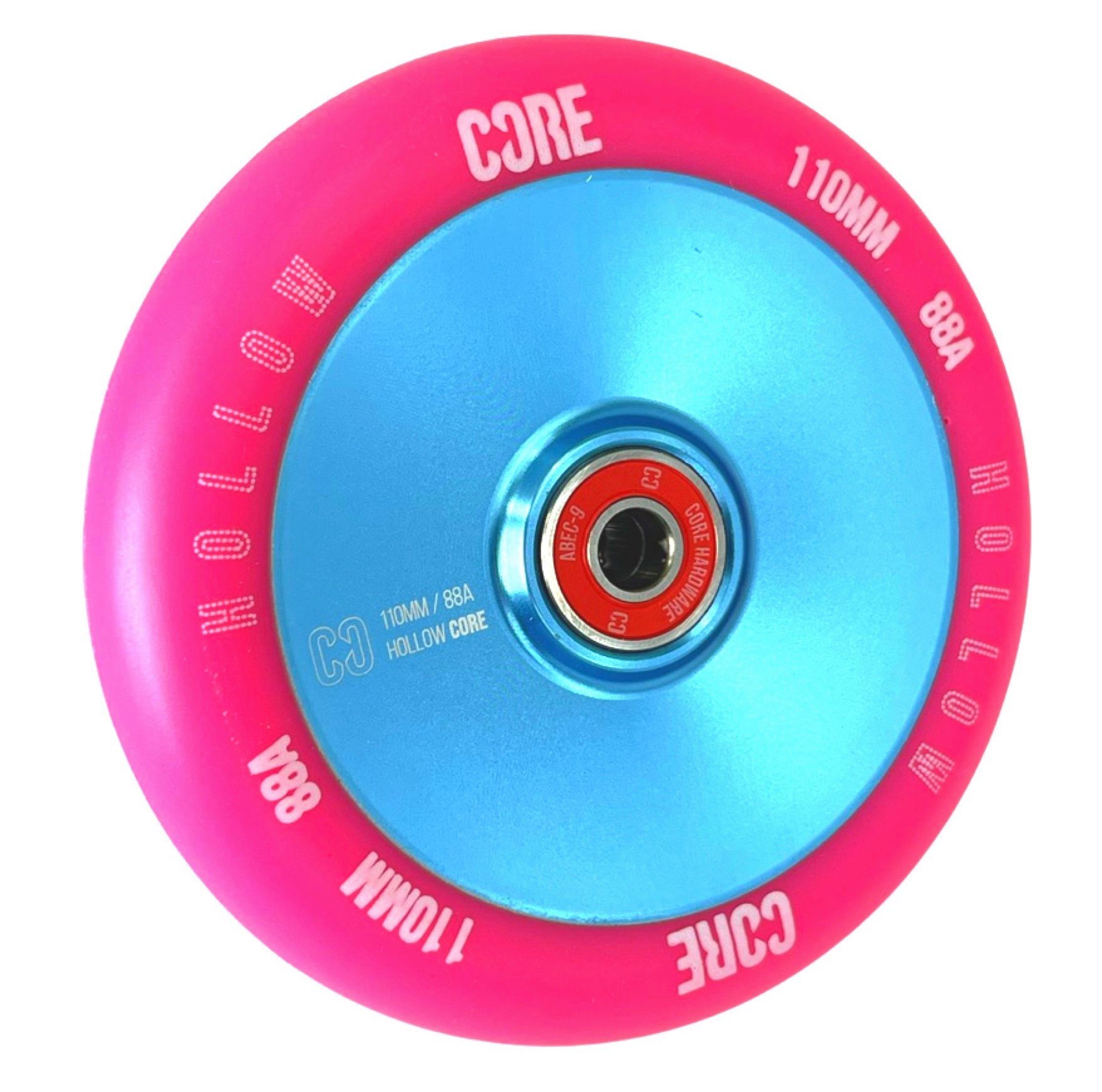 Stuntscooter Core Hollow V2 Stunt-Scooter Rolle 110mm Hellblau/PU Pink