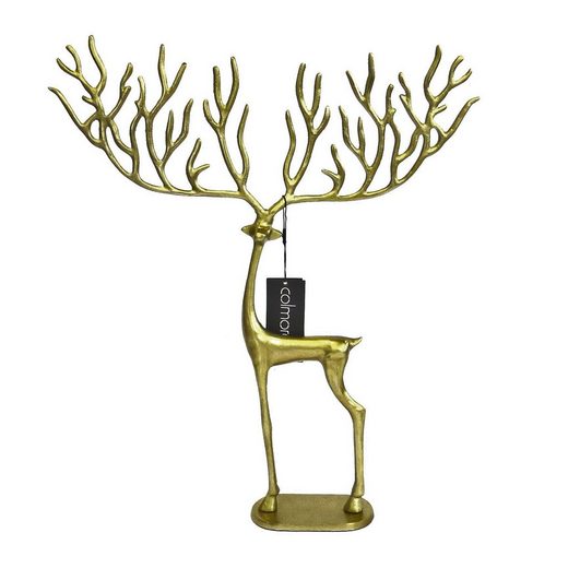 colmore Dekofigur »Metall Hirsch Deko Gold XL Weihnachten Luxus Colmore