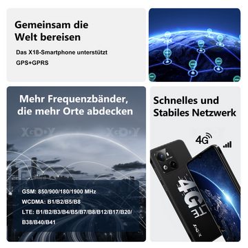 XGODY X18 4G Dual SIM Android10 Handy Quad Core, 3 in 1 Steckplatz Smartphone (16,00 cm/6.26 Zoll, 16 GB Speicherplatz, 8 MP Kamera, ohne Ladegerät, CPU MT6737A 1.3Ghz)