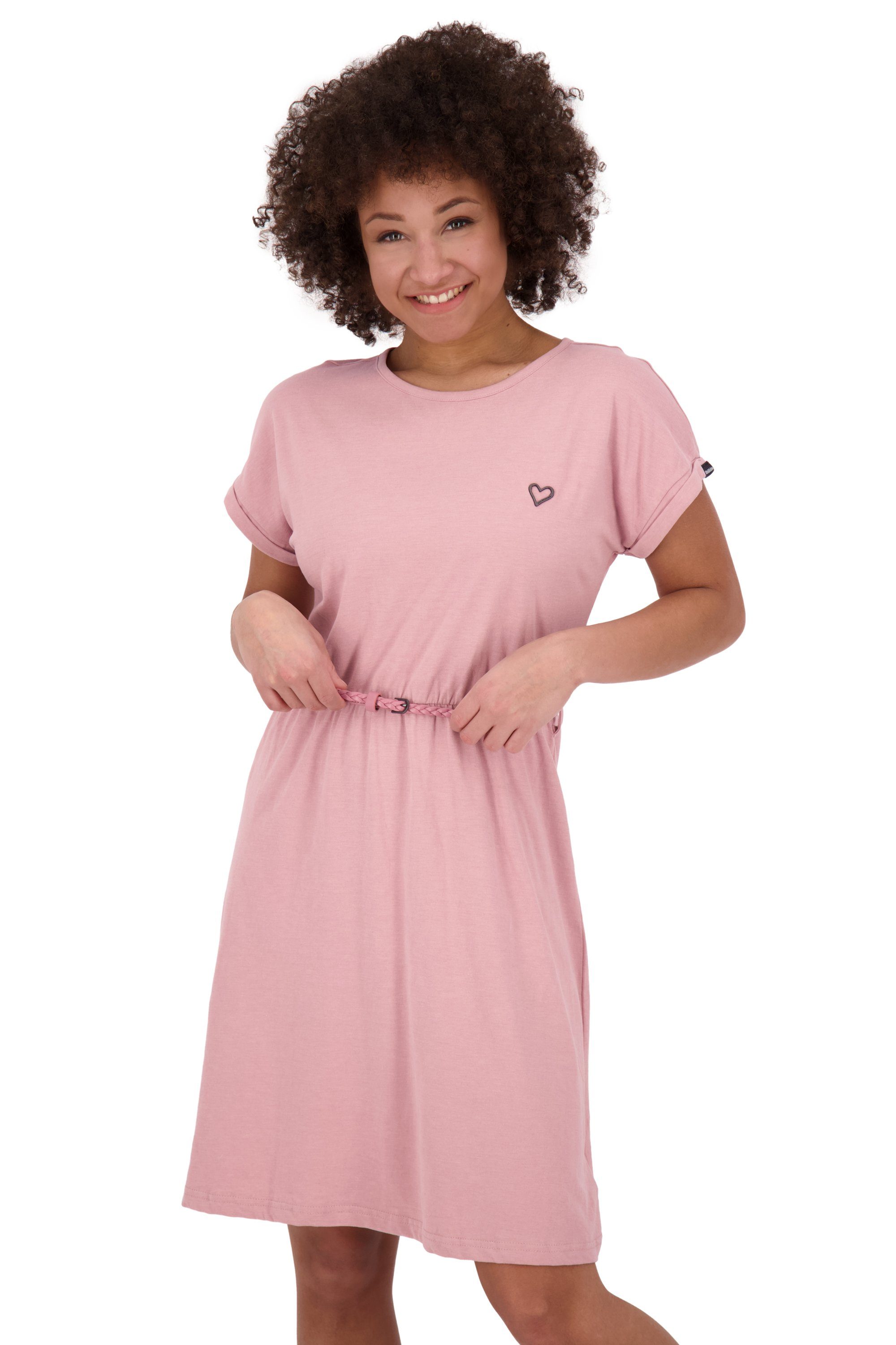 [Qualität ist 100 % Zufriedenheit garantiert] Alife & Kickin Sommerkleid Damen NoraAK Kleid Sommerkleid, A Shirt melange mauve Dress