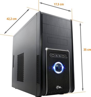 CSL Speed V25121 PC (Intel® Core i5 12400, Intel UHD Graphics 730, 16 GB RAM, 1000 GB SSD, Luftkühlung)