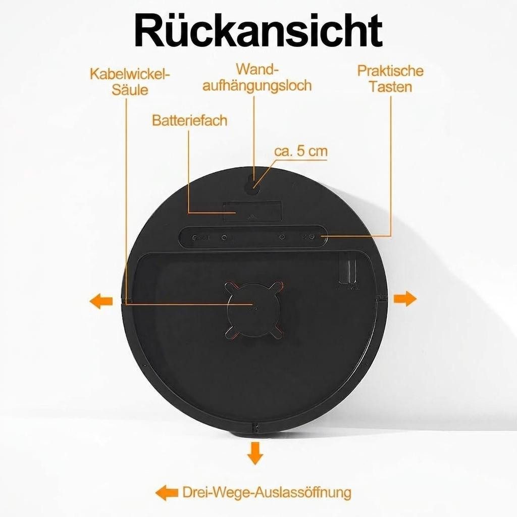 GarveeMore Wanduhr LED DigitalWanduhr, mit Temperatur, Feuchtigkeit, mit Fernbedienung