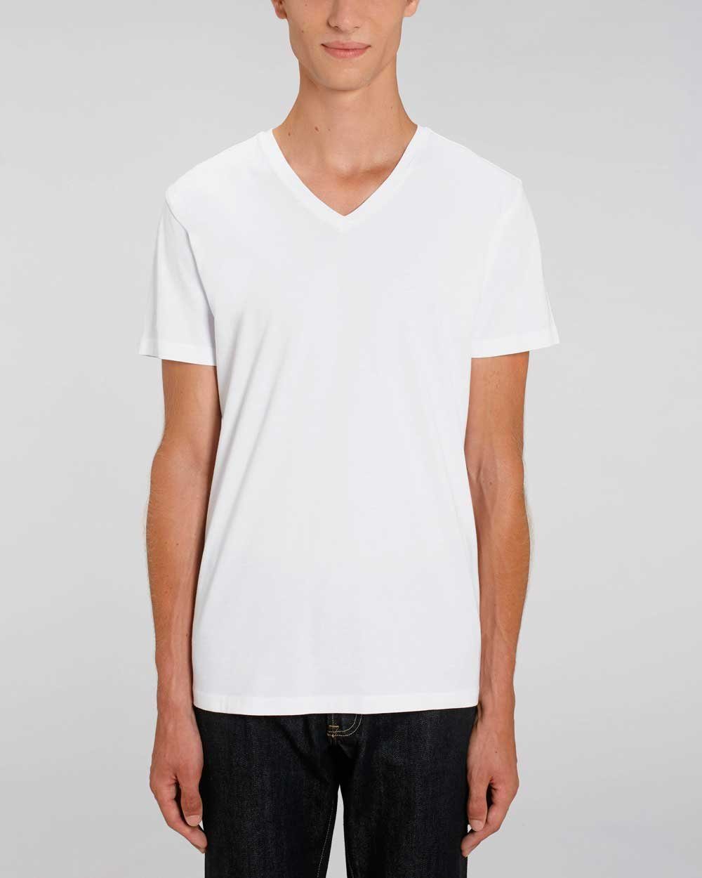 Pack Fair für Männer, 3er Pack) Weiß T-Shirt V 3er (Spar-Set, Nachhaltig YTWOO & T-Shirt