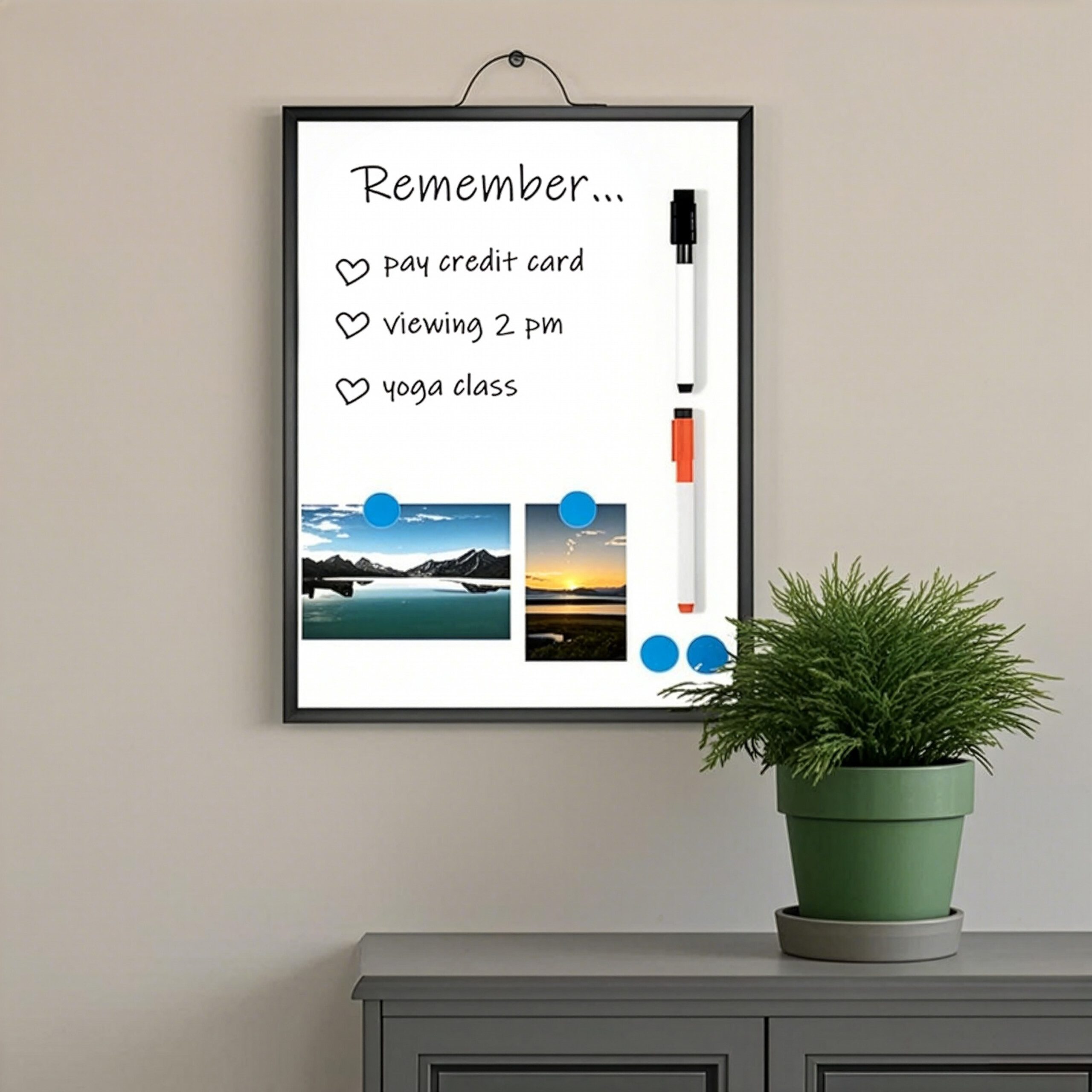relaxdays Memoboard Whiteboard zu Aufhängen günstig online kaufen